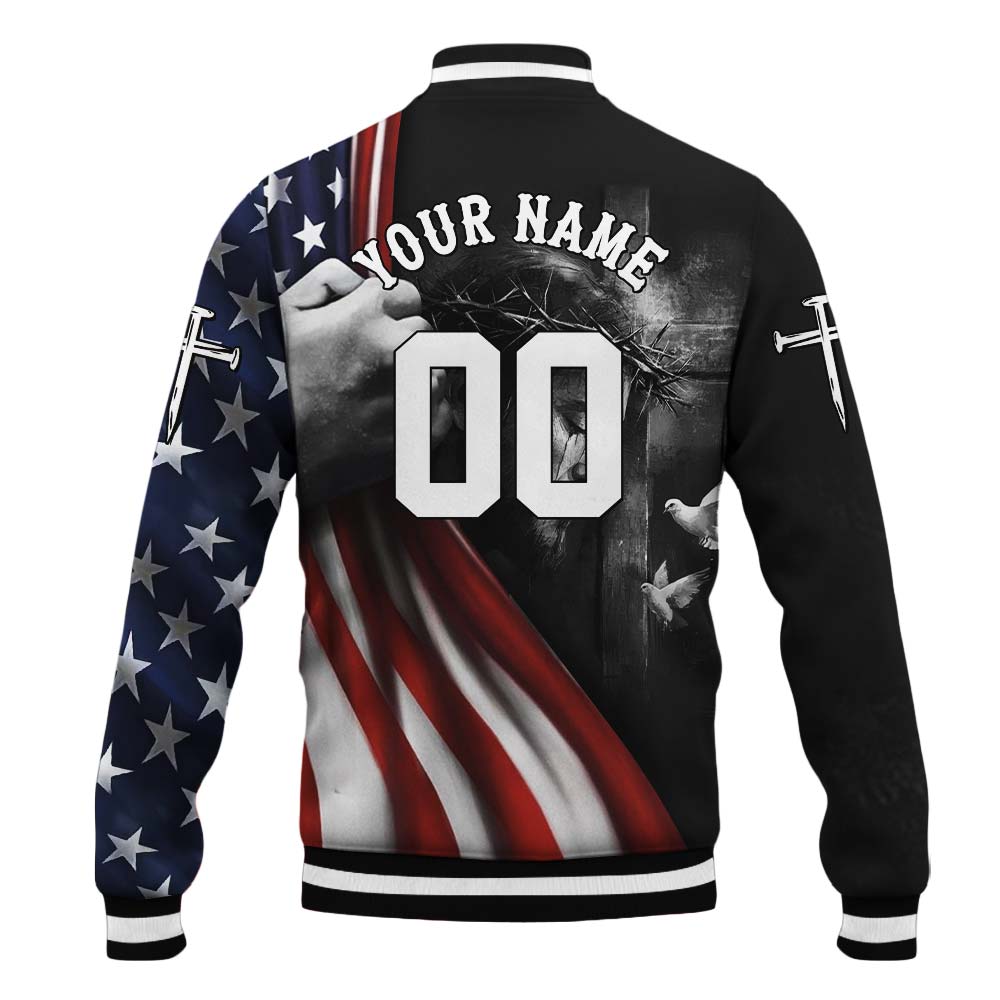 Make Jesus First Again Baseball Jacket