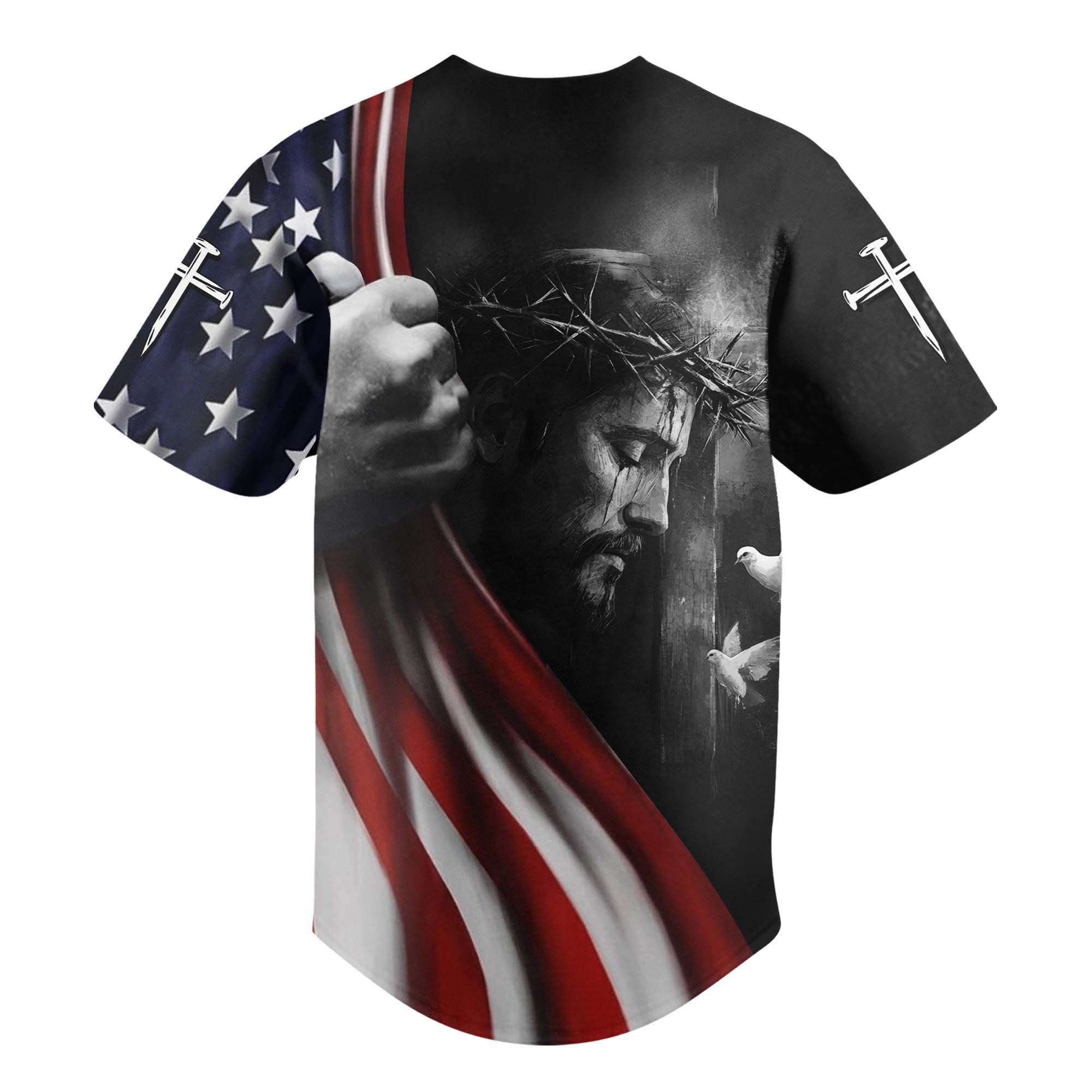 Make Jesus First Again Baseball Jersey 2