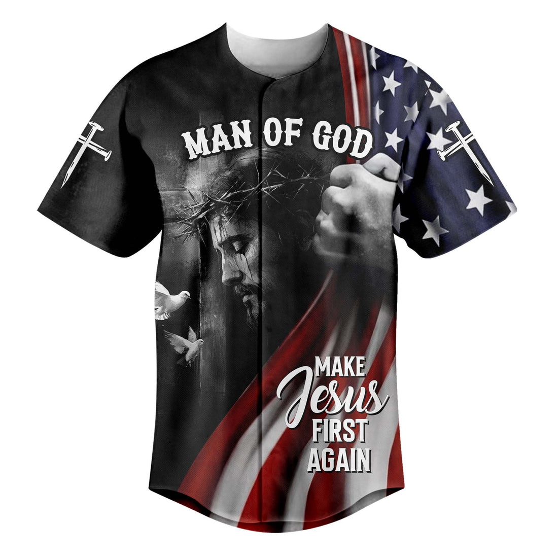 Make Jesus First Again Baseball Jersey Deal