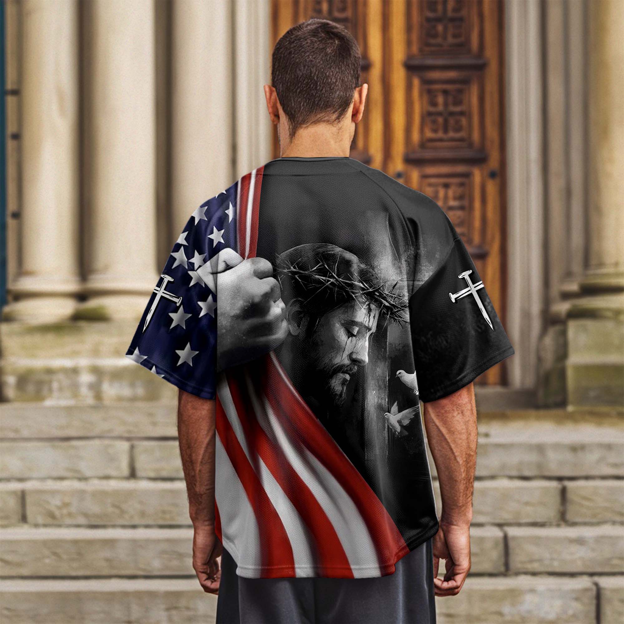 Make Jesus First Again Baseball Jersey 2
