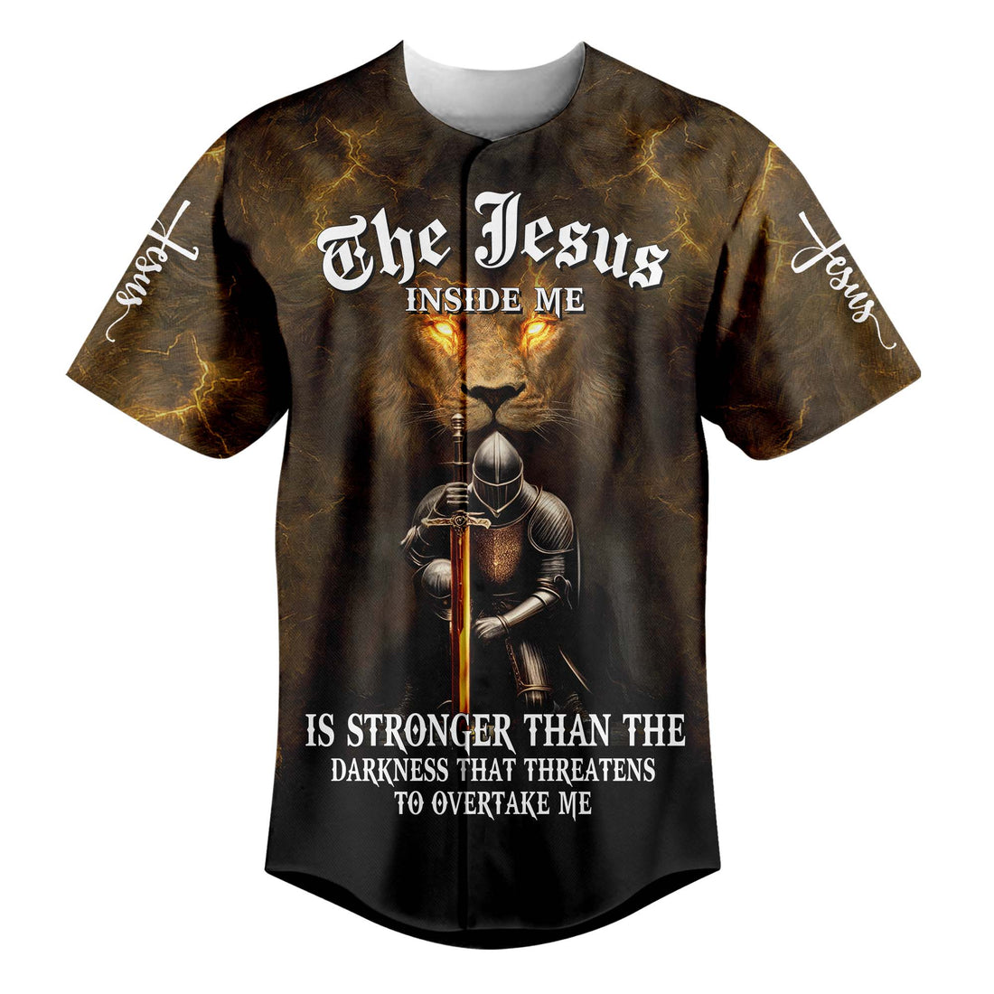 The Jesus Inside Me Custom Name Baseball Jersey