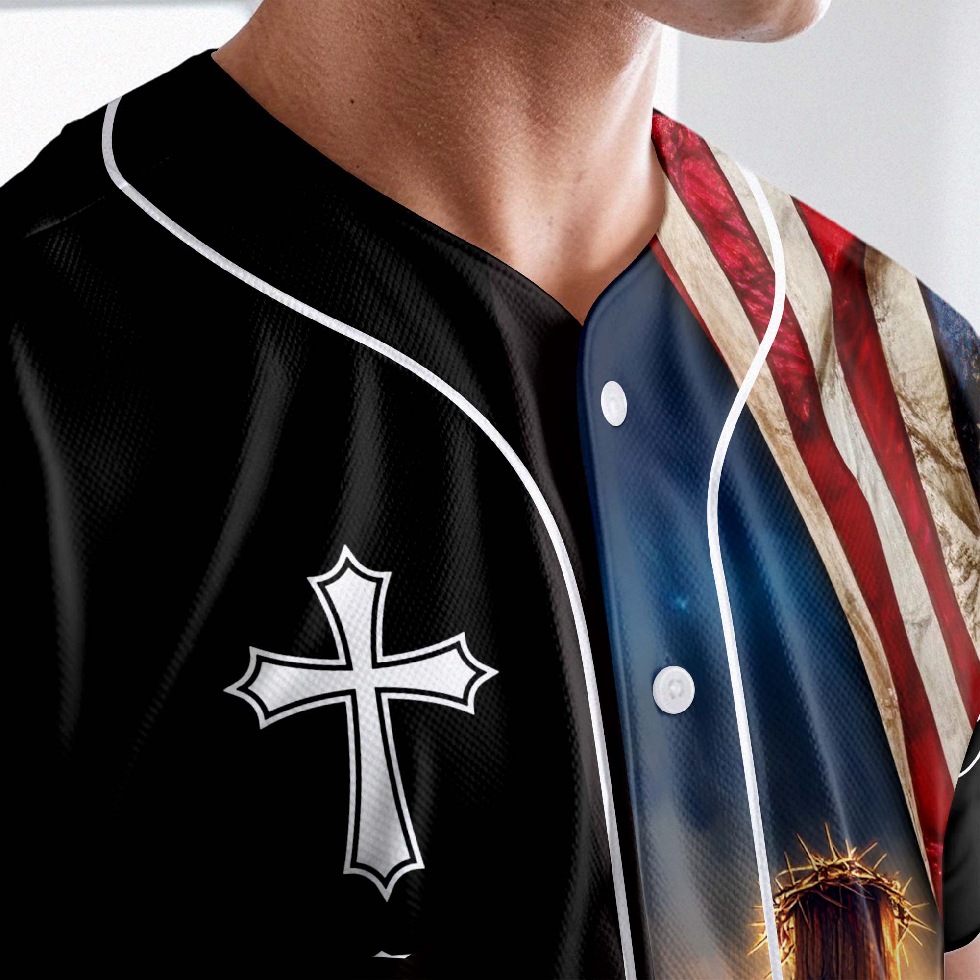 The Cross Is The Evidence Of God's Love For Us Custom Name Baseball Jersey
