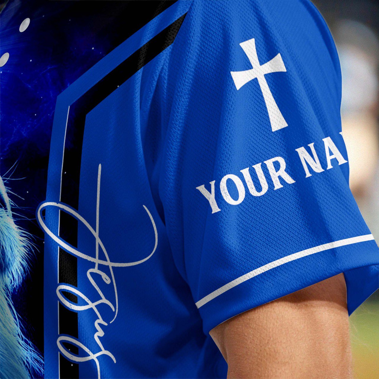 The Heavens Are Roaring The Praise of His Glory Custom Name Baseball Jersey