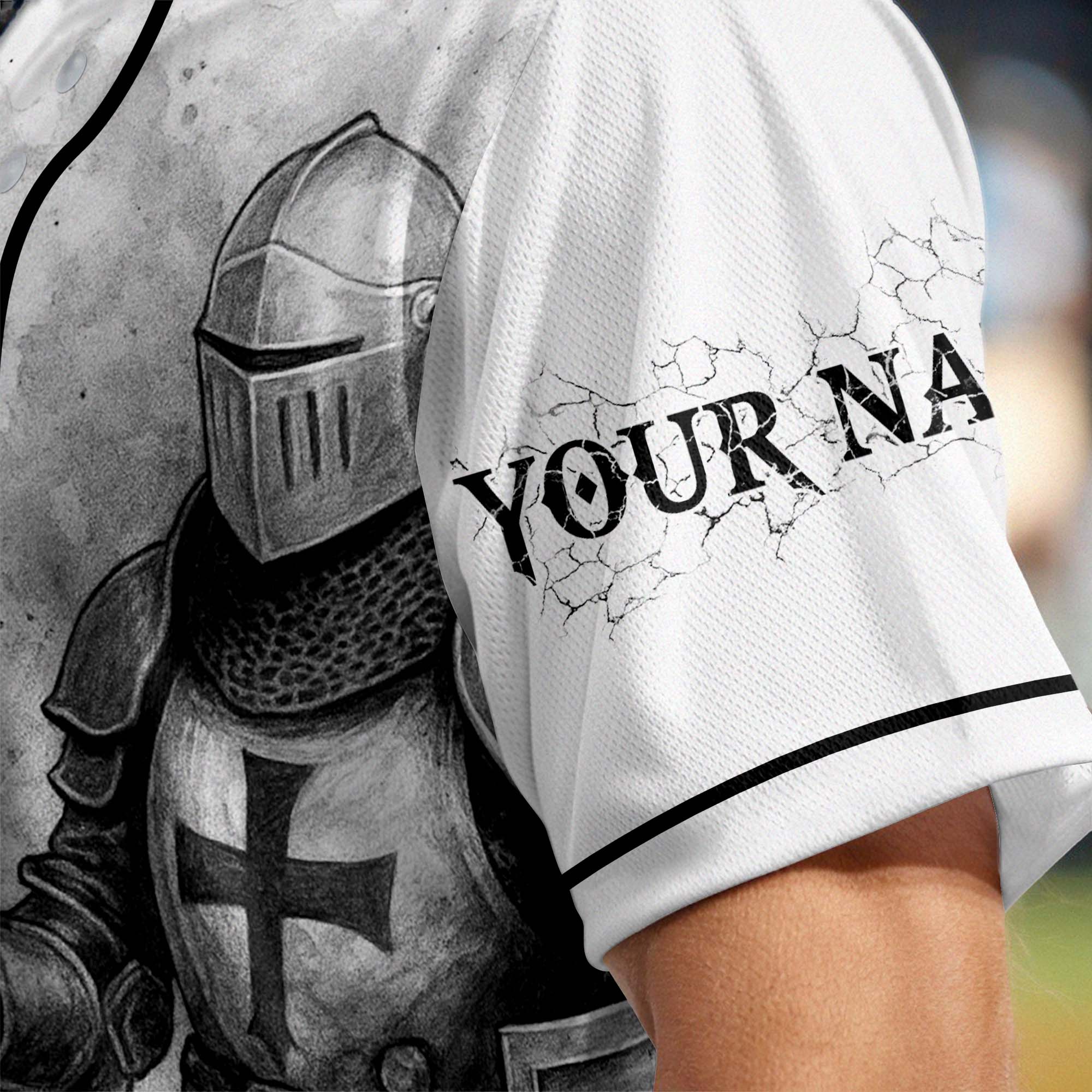 A Warrior Of Christ Custom Name Baseball Jersey