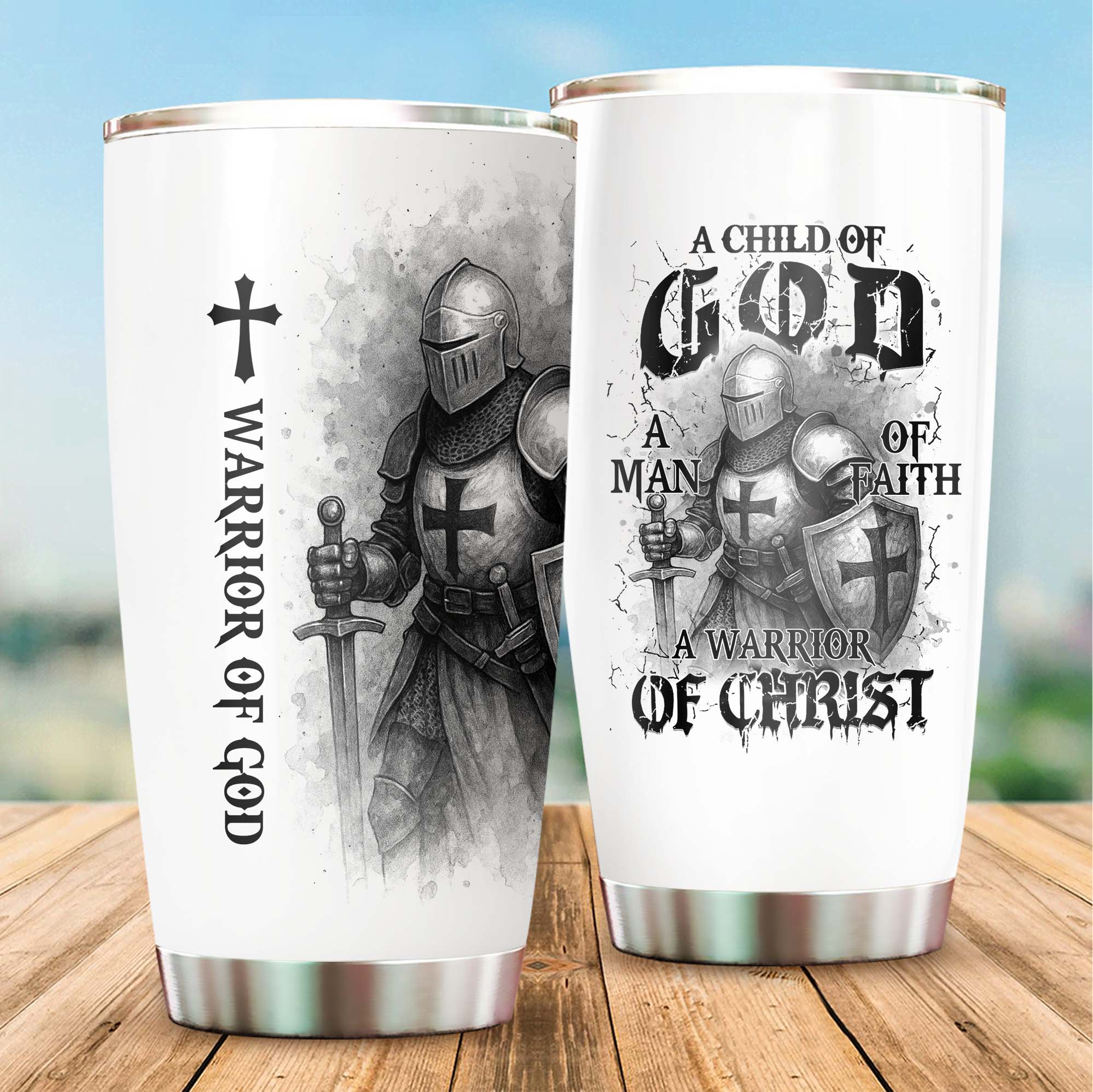 A Warrior Of Christ Tumbler