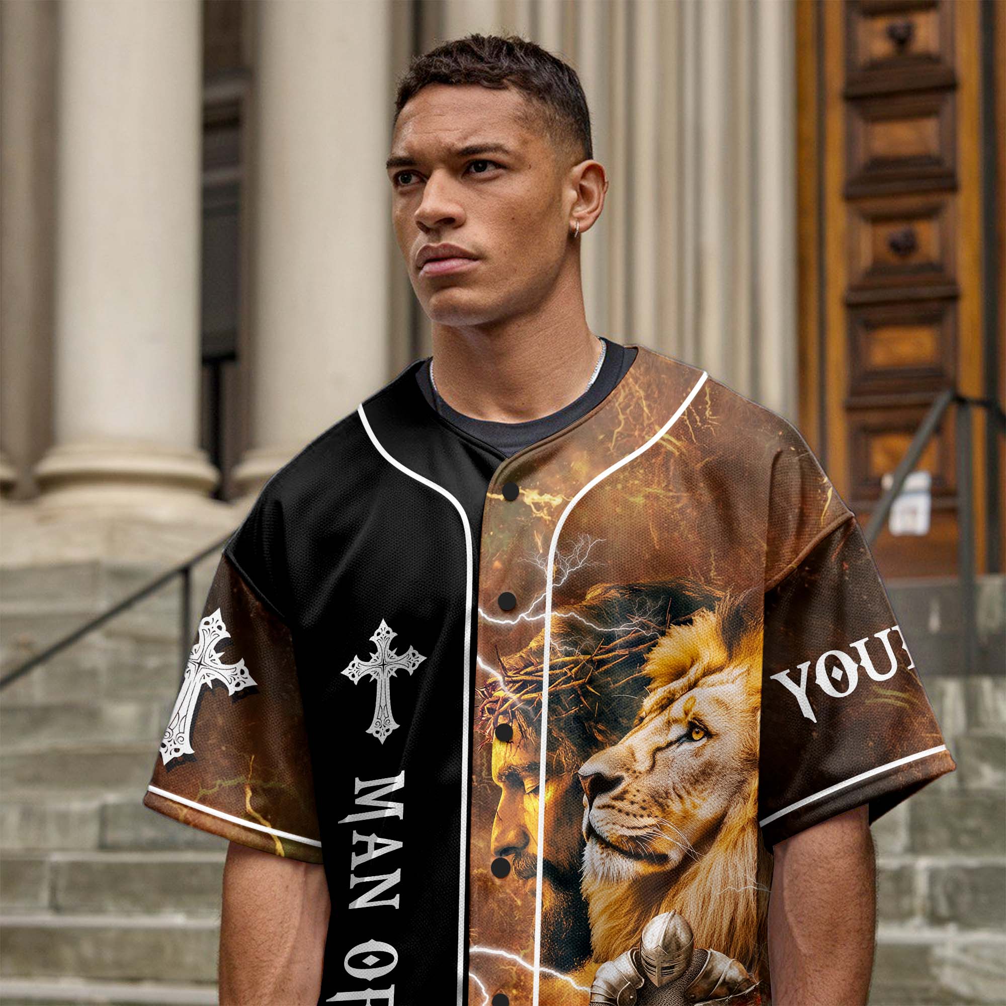 The Devil Saw Me With My Head Down Custom Name Baseball Jersey