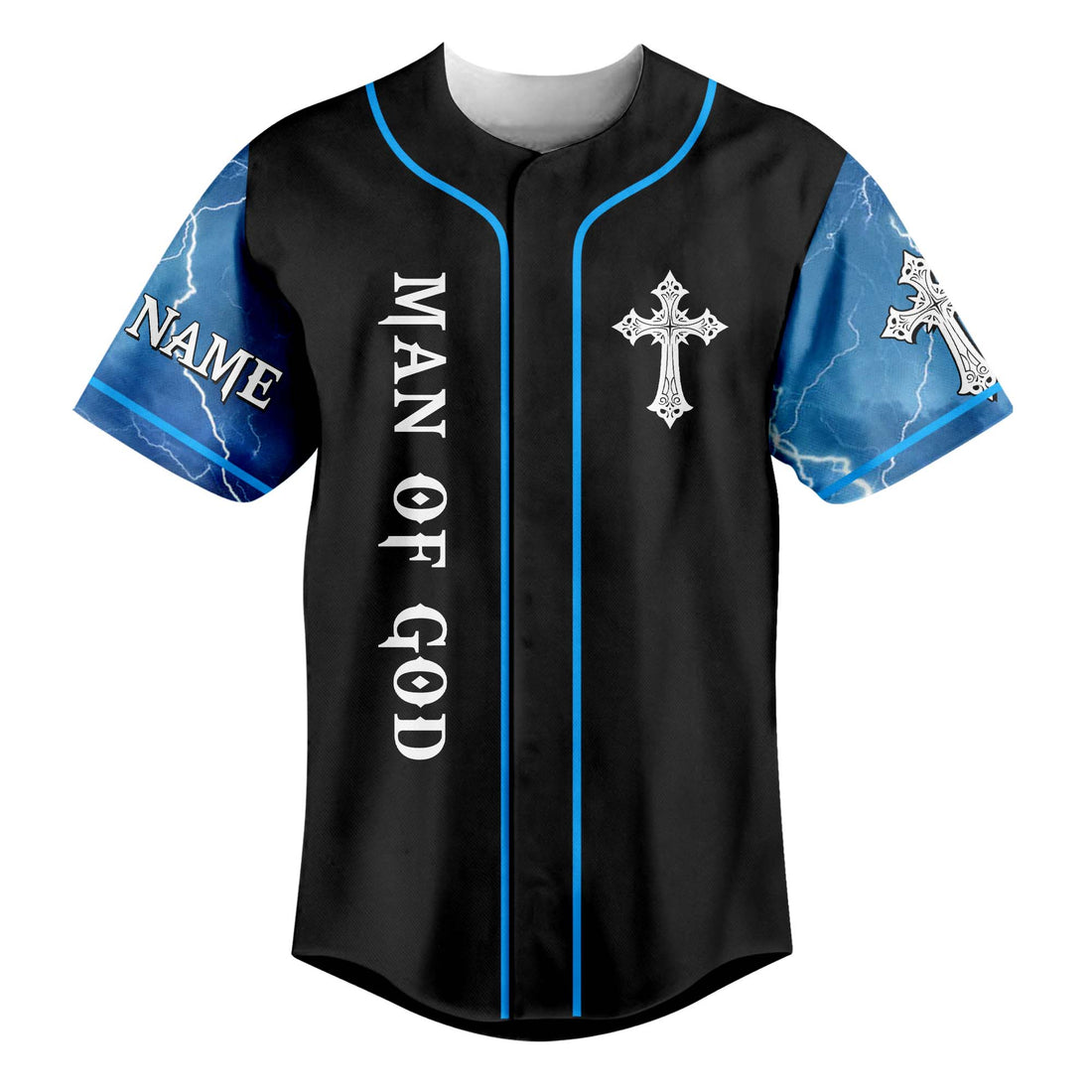 There Is Power In The Name Of Jesus To Break Every Chain Custom Name Baseball Jersey