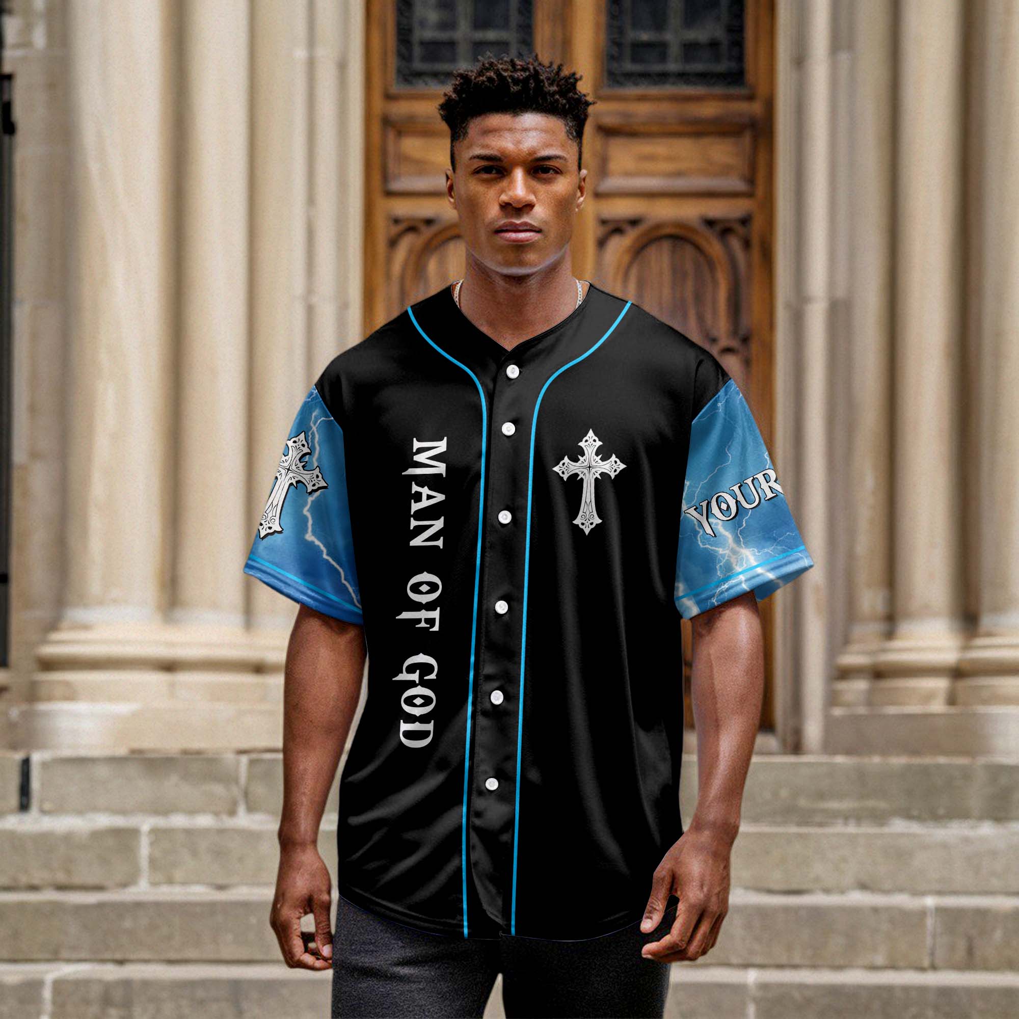 There Is Power In The Name Of Jesus To Break Every Chain Custom Name Baseball Jersey