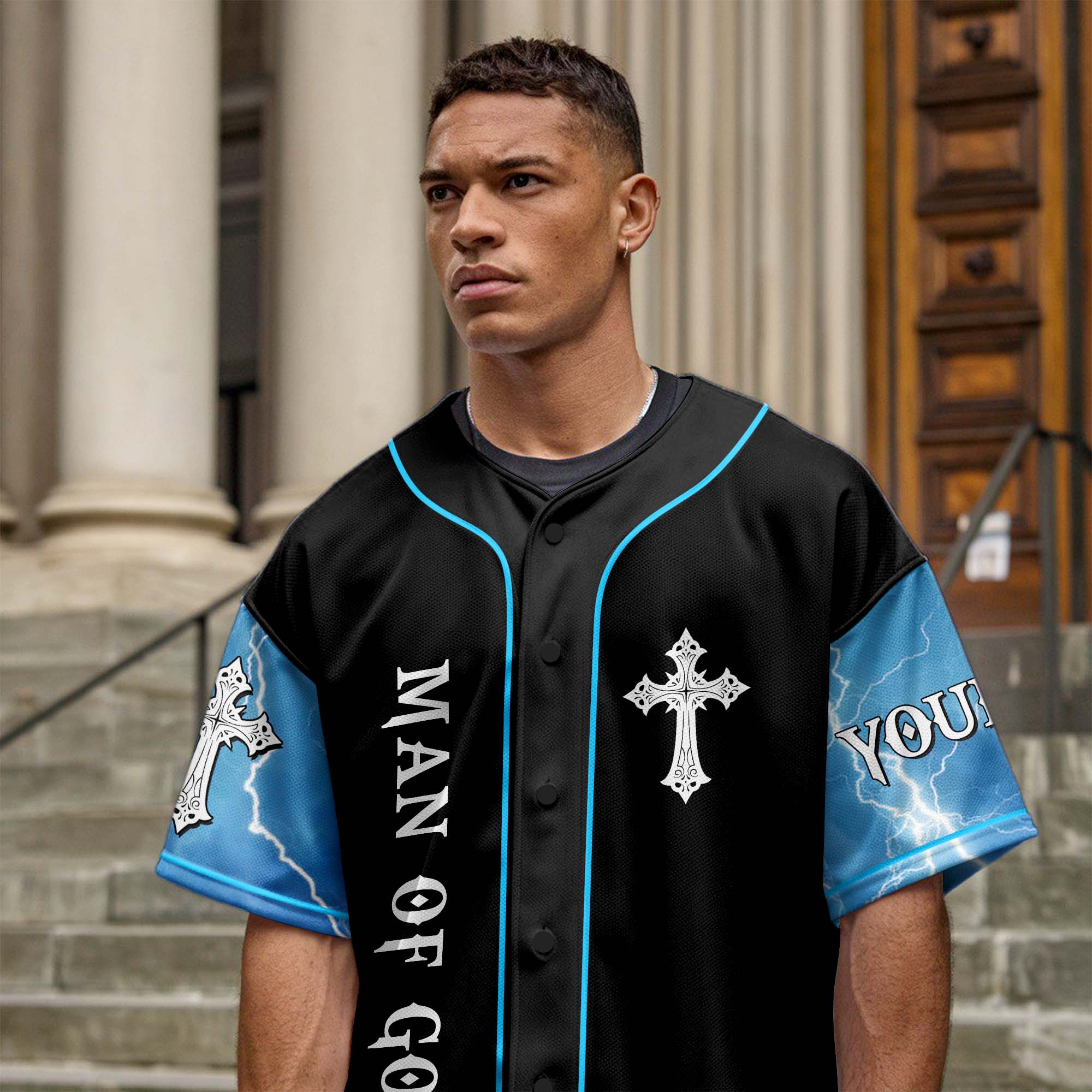 There Is Power In The Name Of Jesus To Break Every Chain Custom Name Baseball Jersey