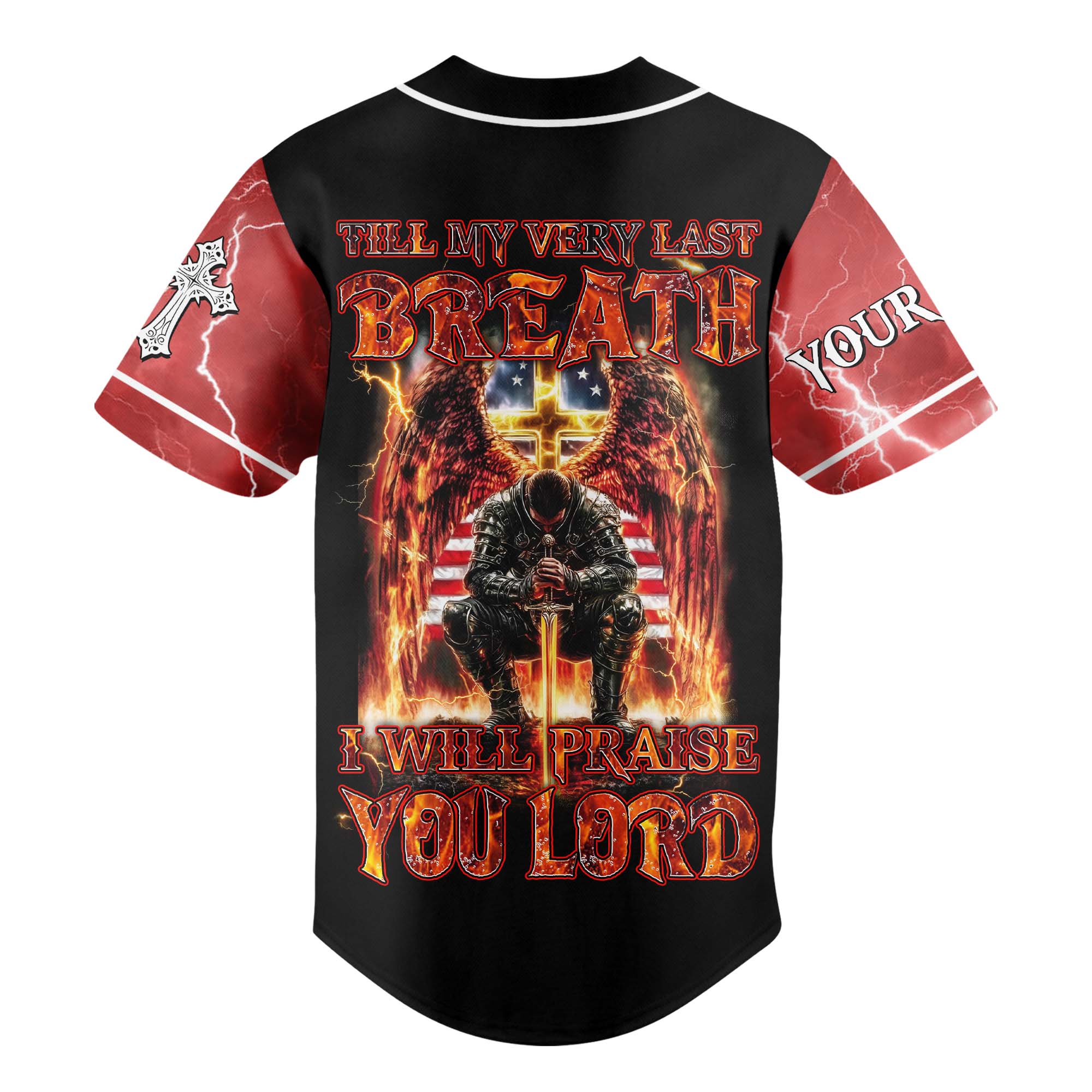 Till My Very Last Breath Custom Name Baseball Jersey