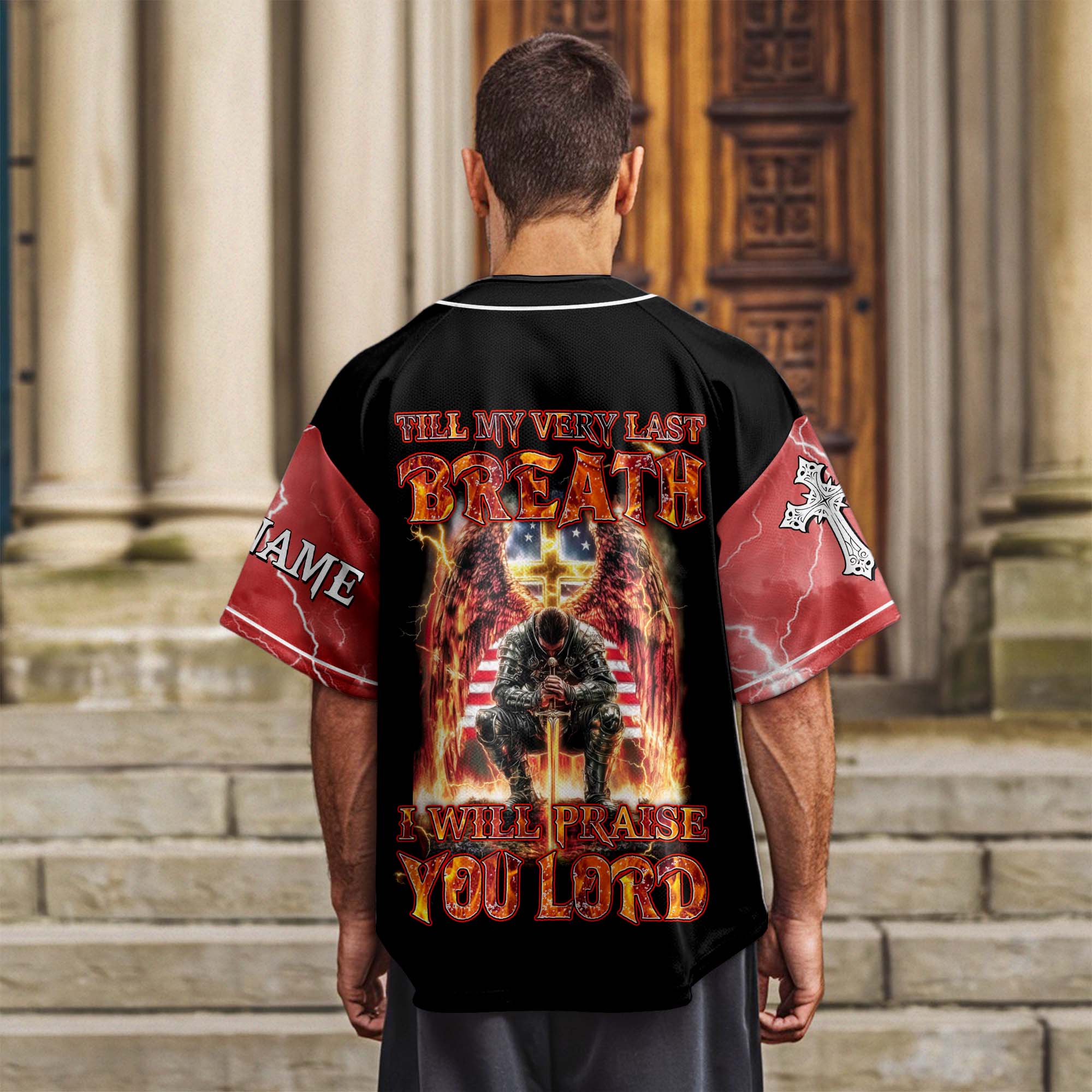 Till My Very Last Breath Custom Name Baseball Jersey