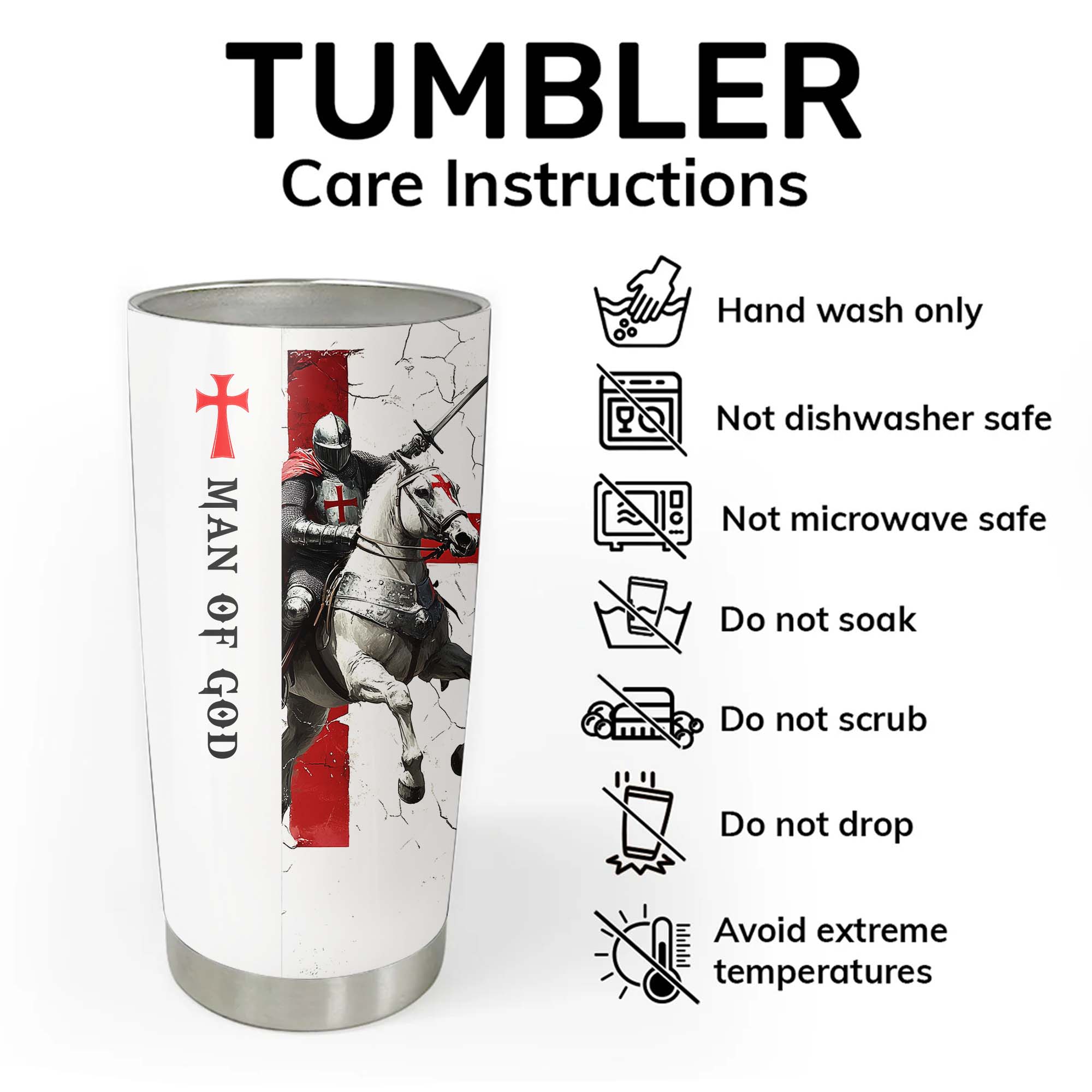 Be Strong And Courageous Tumbler