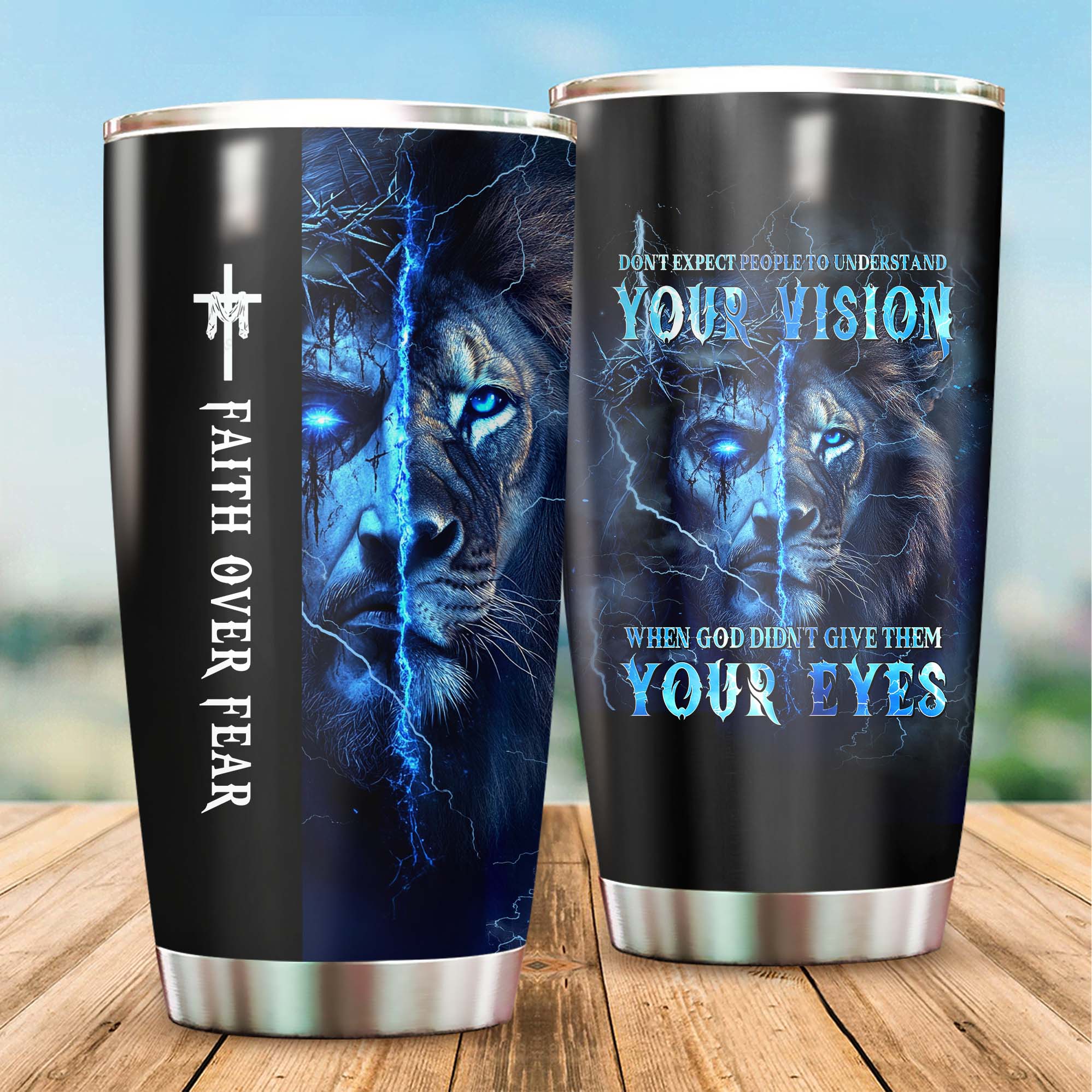 Don't Expect People To Understand Your Vision Lion Tumbler