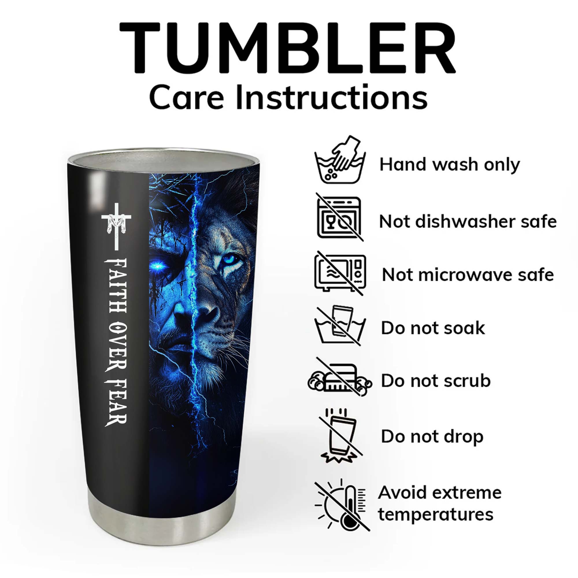 Don't Expect People To Understand Your Vision Lion Tumbler