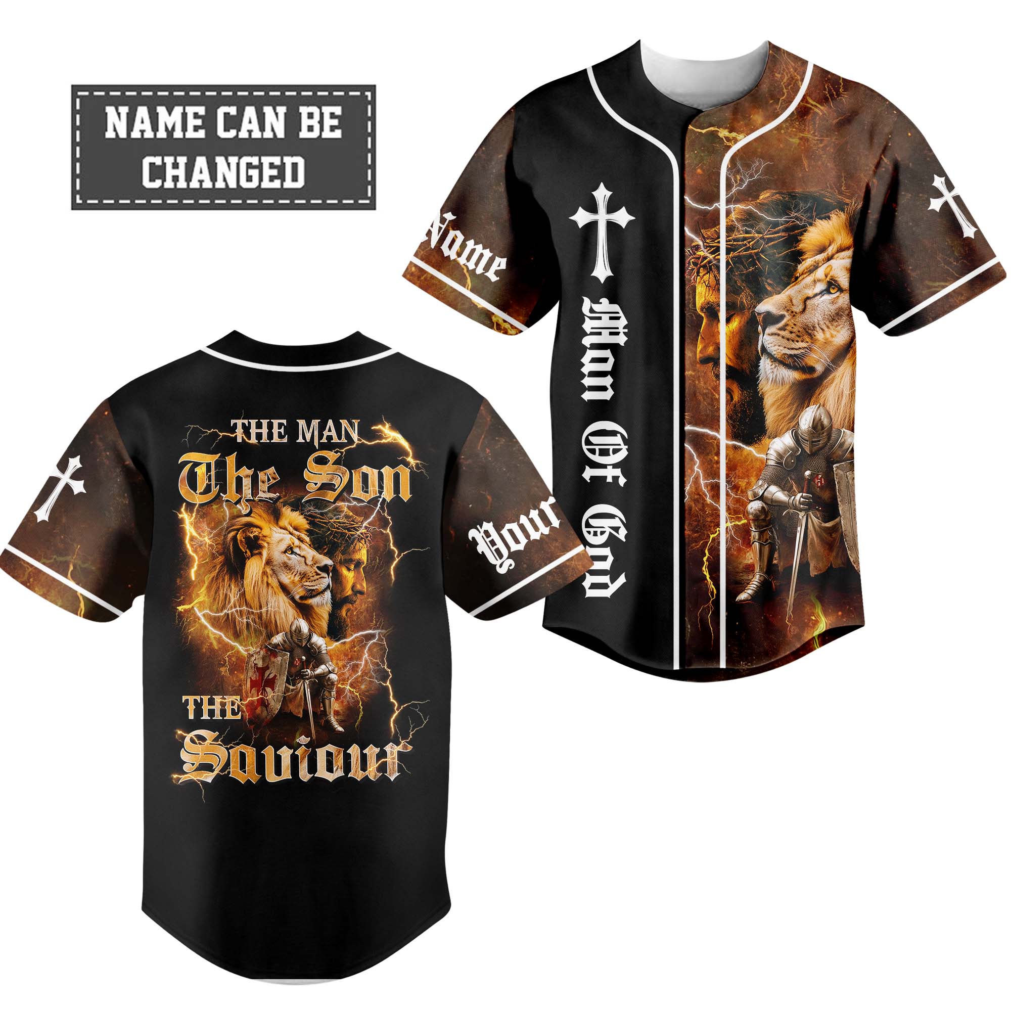 The Man The Son Custom Name Baseball Jersey