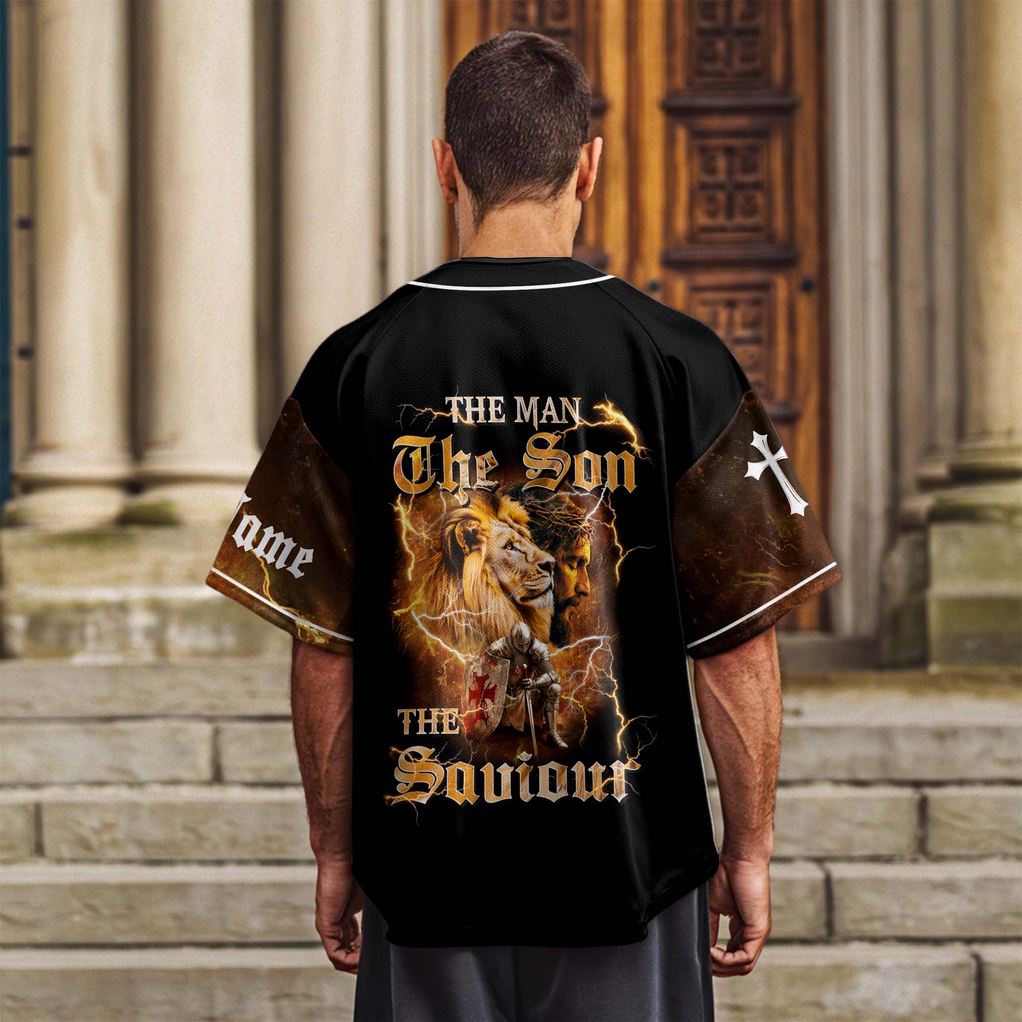 The Man The Son Custom Name Baseball Jersey
