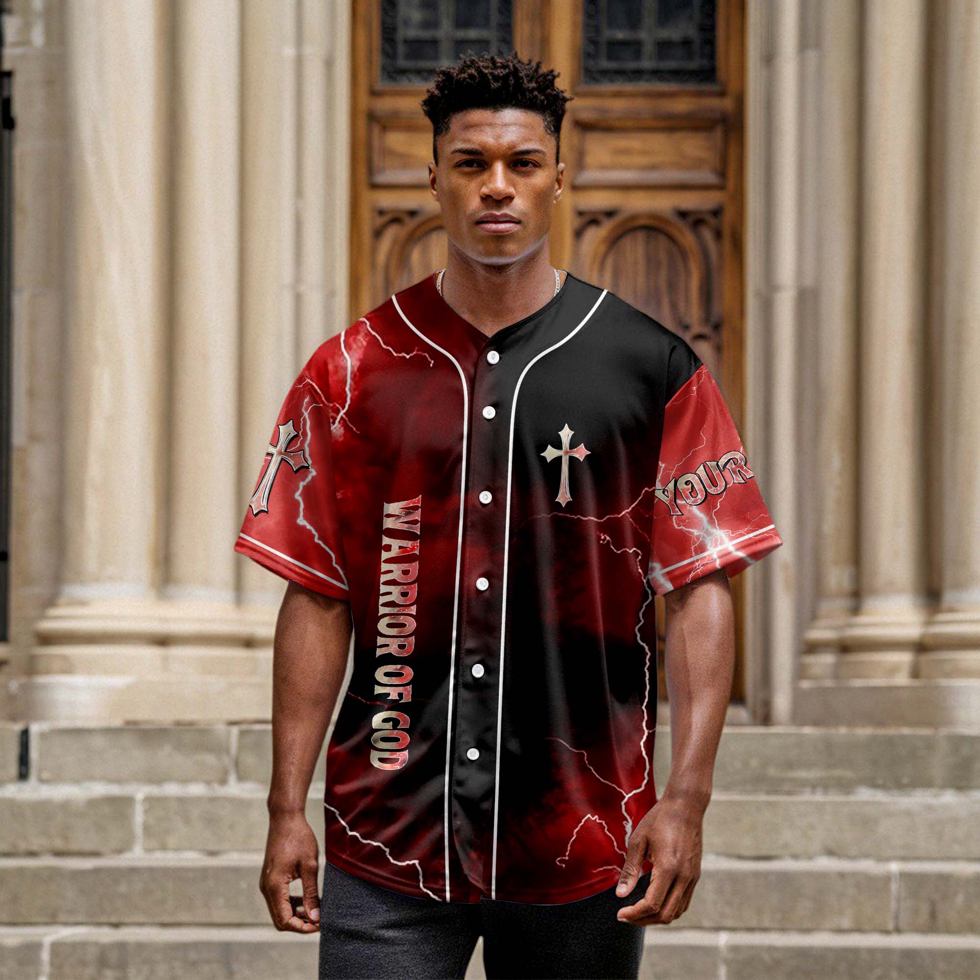 The Devil Saw Me With My Head Down Custom Name Baseball Jersey