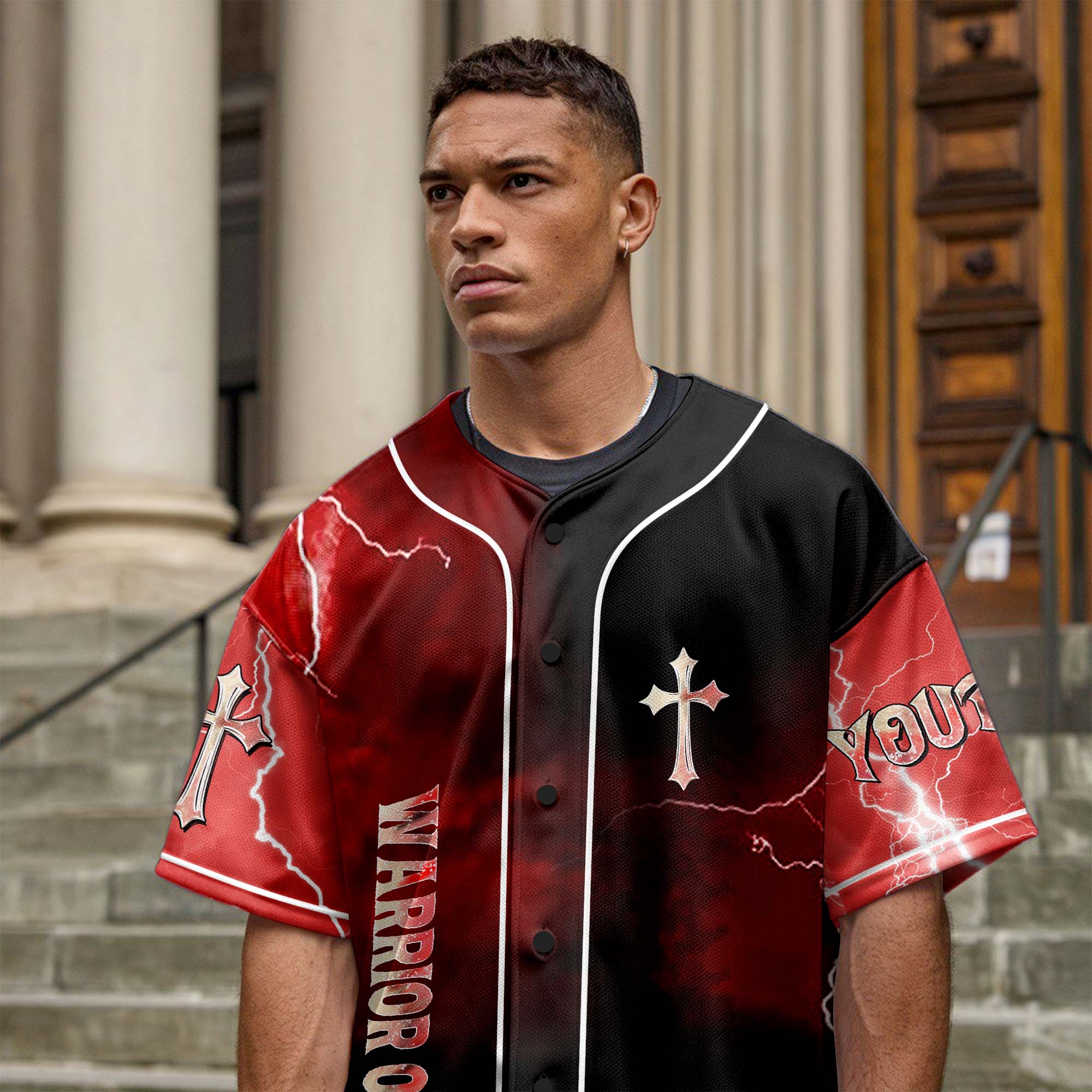 The Devil Saw Me With My Head Down Custom Name Baseball Jersey