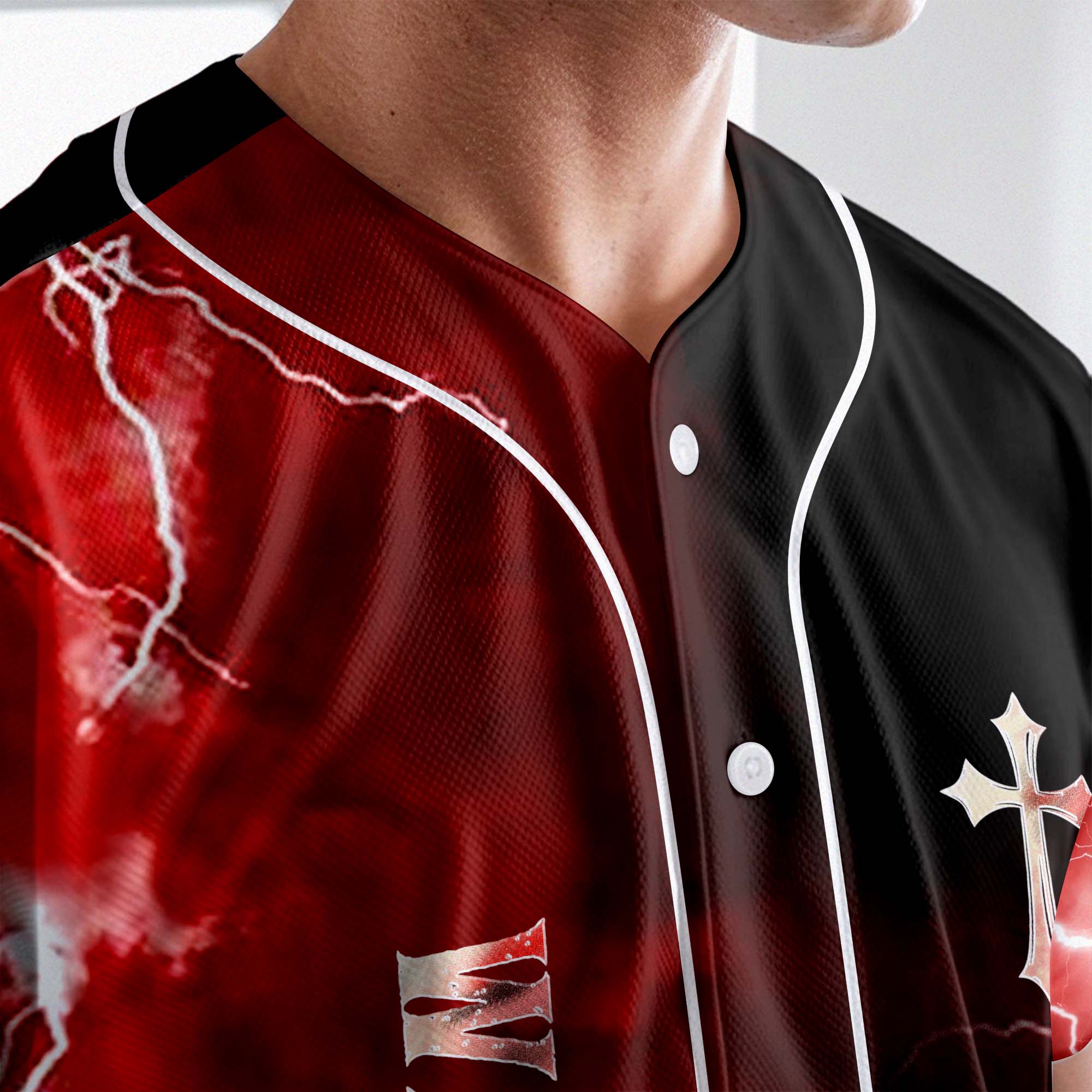 The Devil Saw Me With My Head Down Custom Name Baseball Jersey