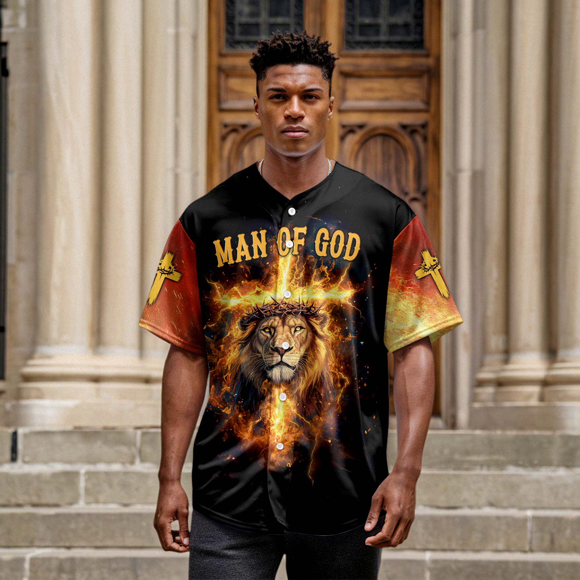 Man Of God Baseball Jersey