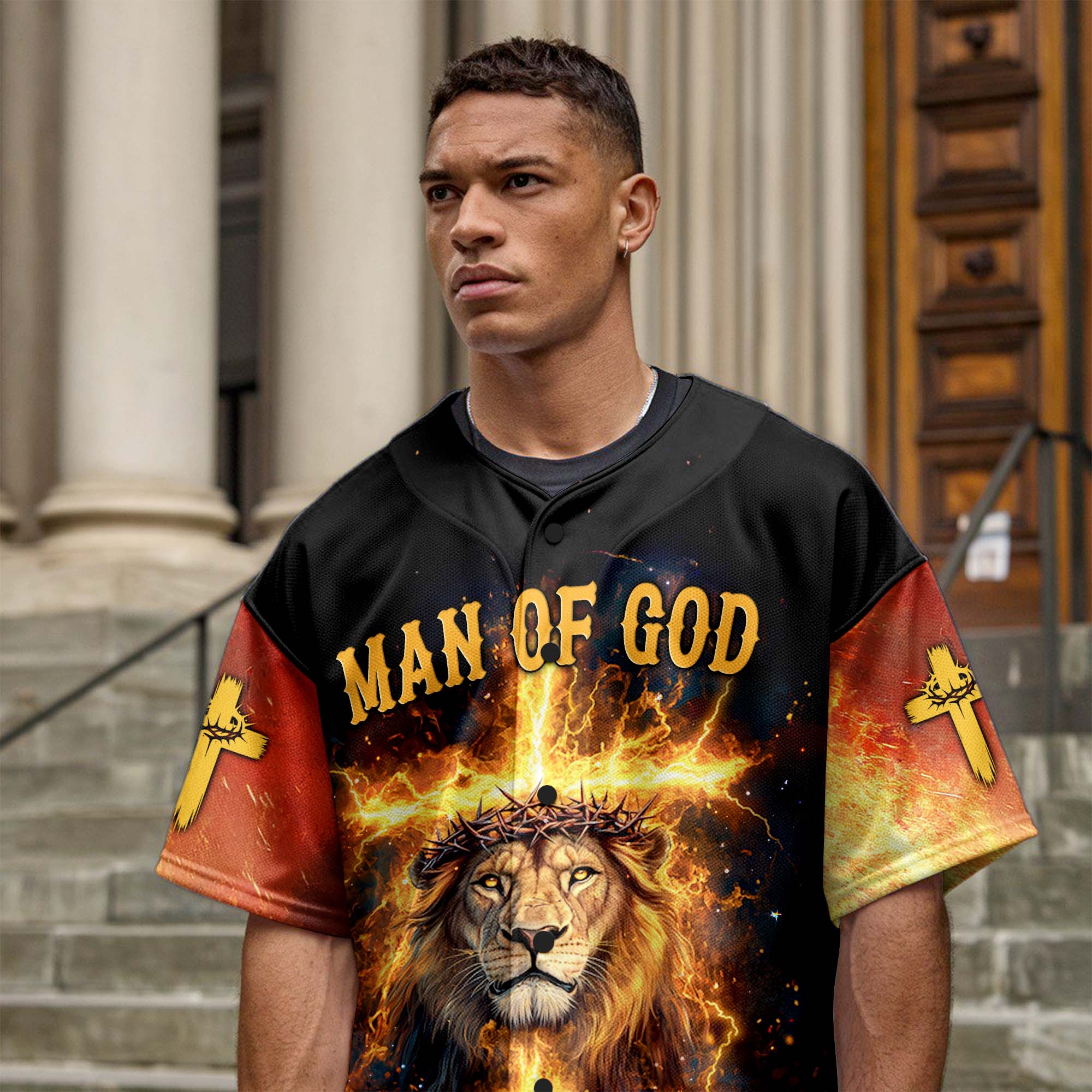 Man Of God Baseball Jersey