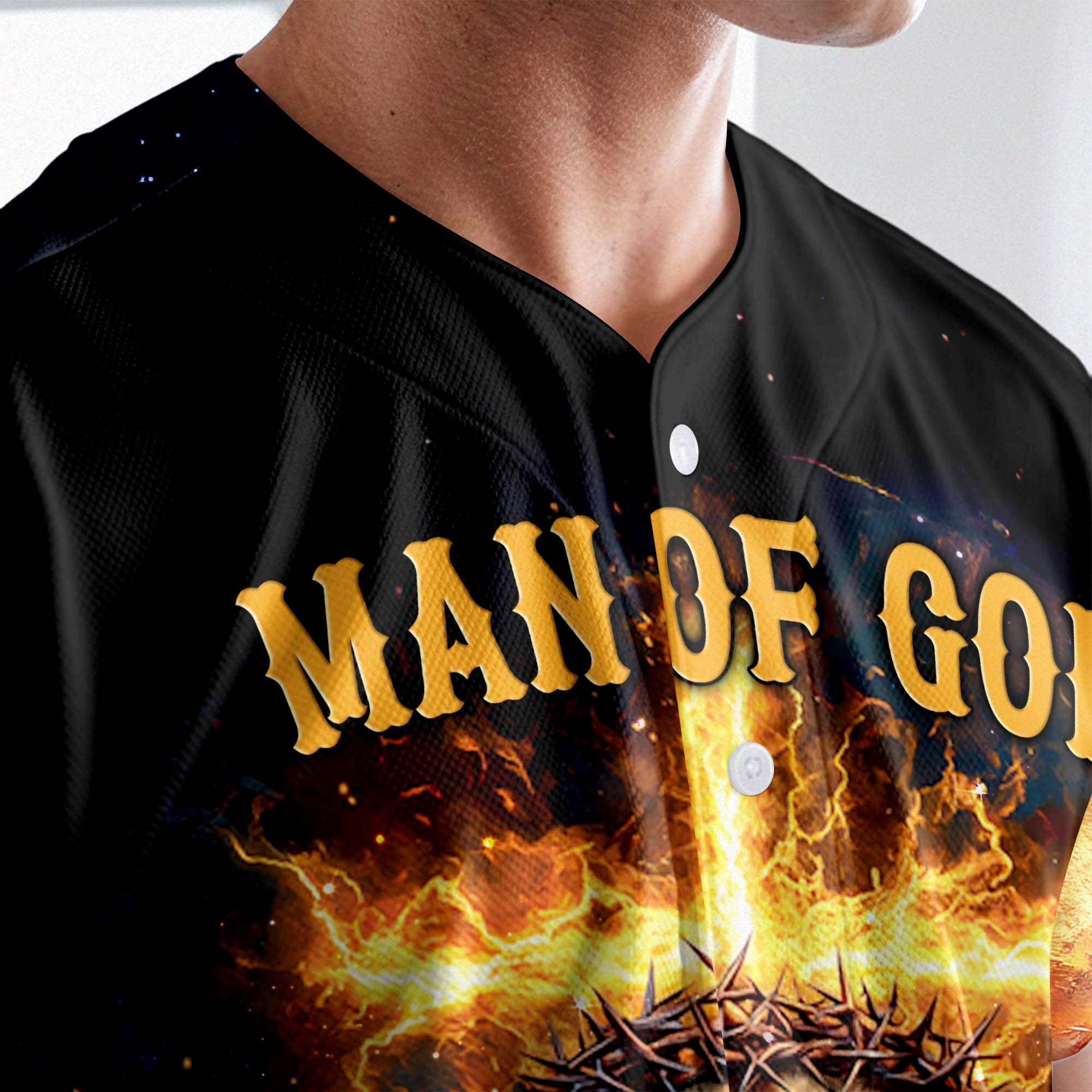Man Of God Baseball Jersey