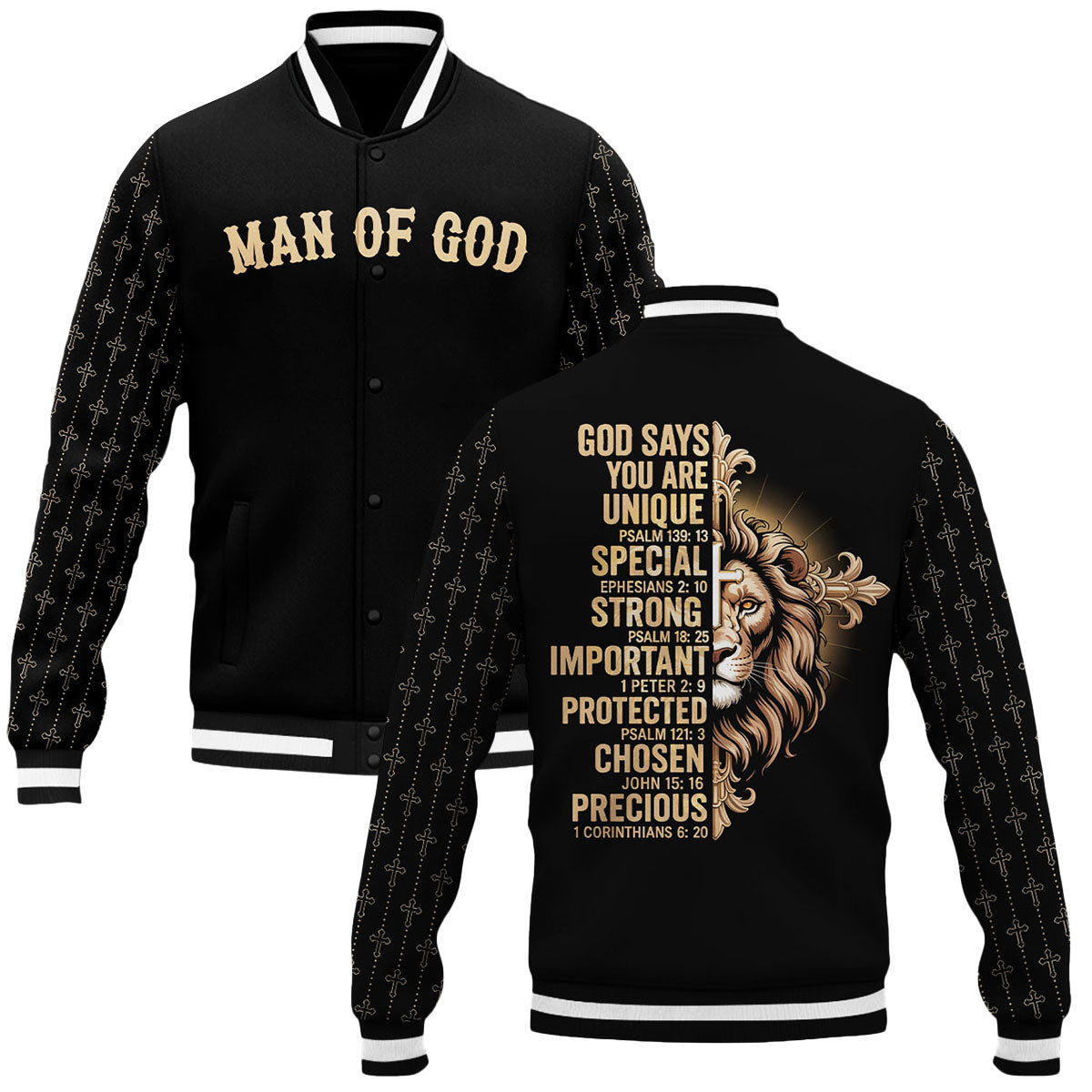 "Lion’s Creed" Baseball Jacket