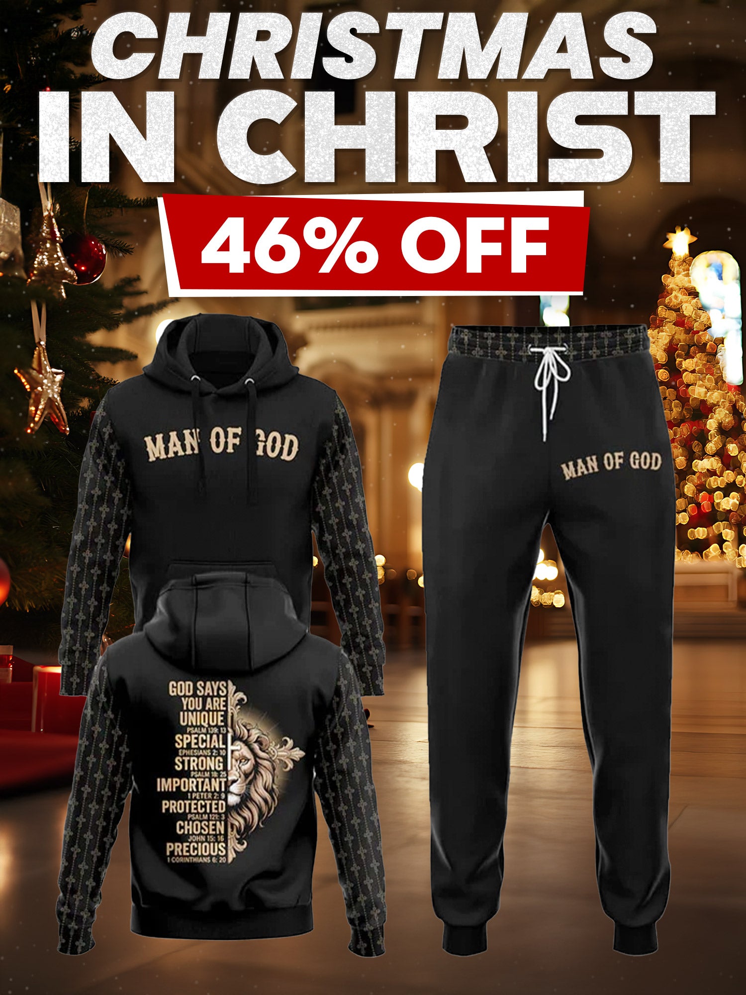 "Lion’s Creed" Hoodie & Jogger Set