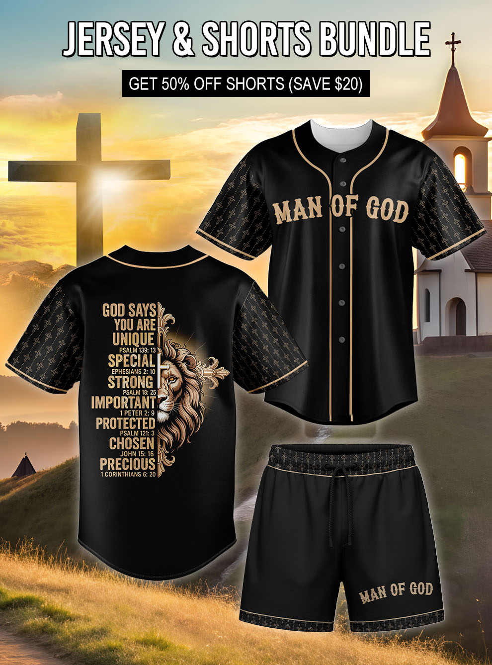 "God Say You Are" Jersey & Shorts Bundle