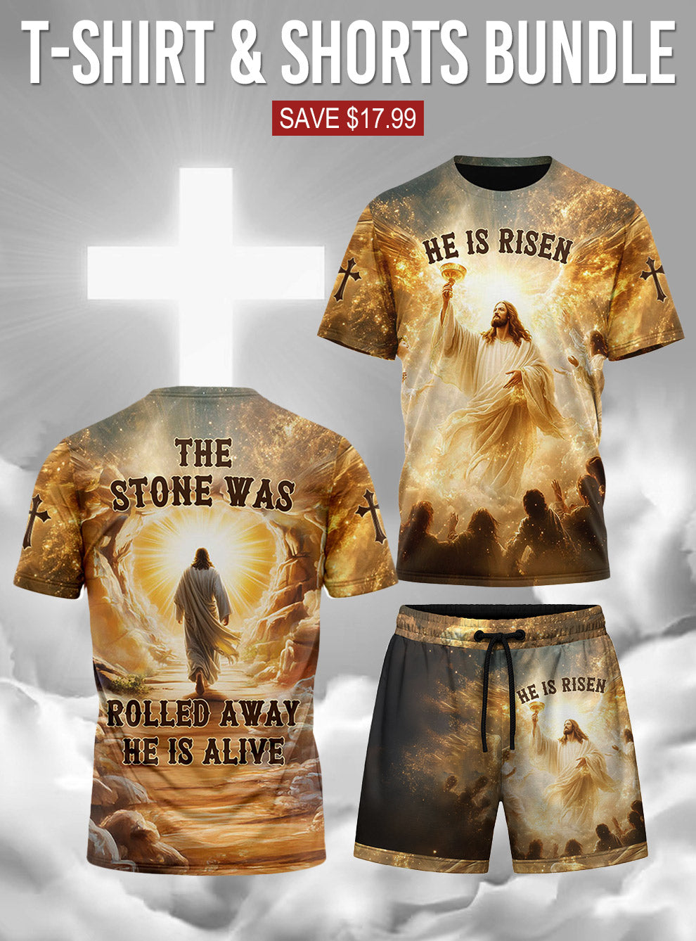 “Risen” T-Shirt & Shorts Set