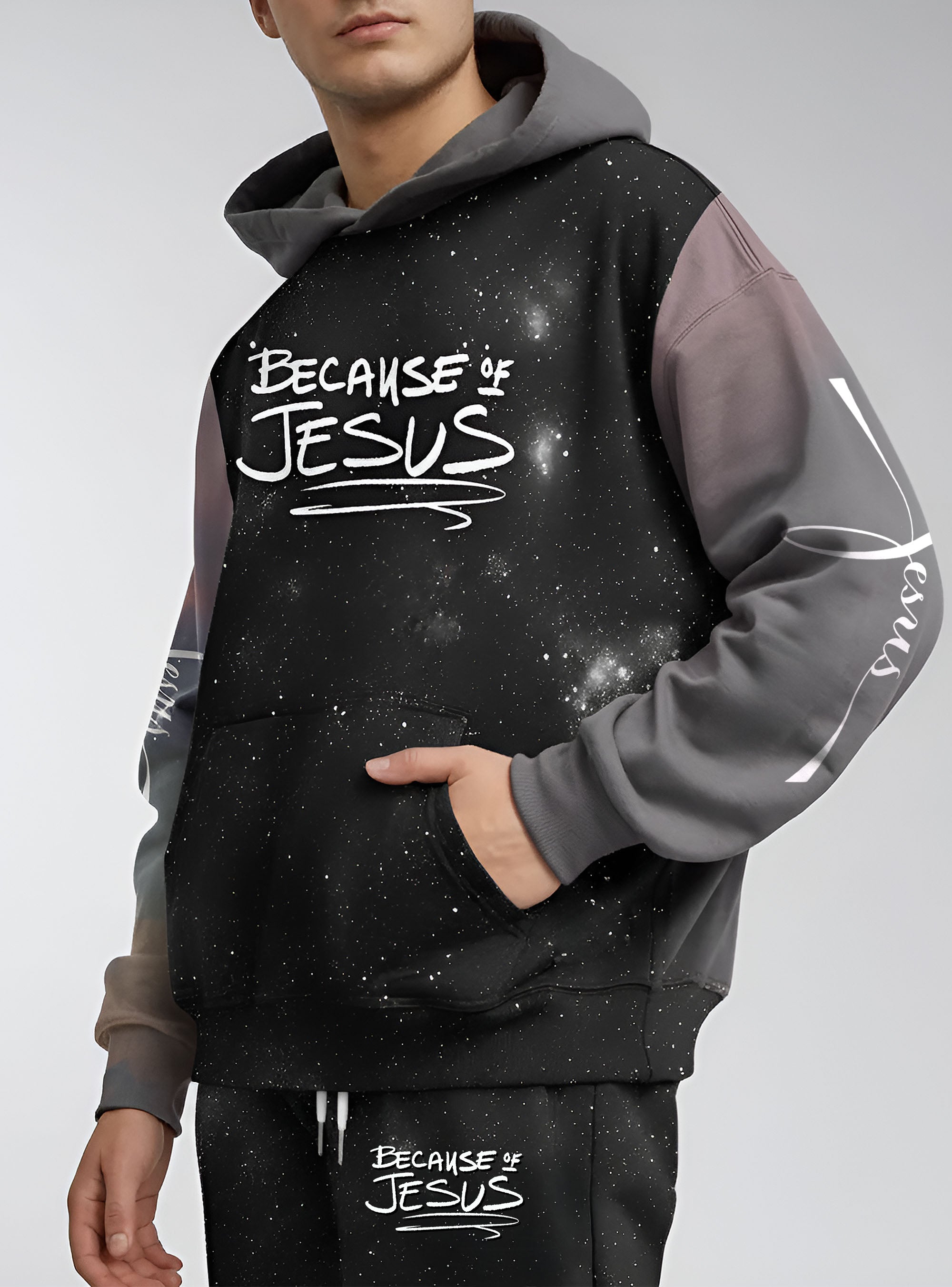 Because Of Jesus Hoodie