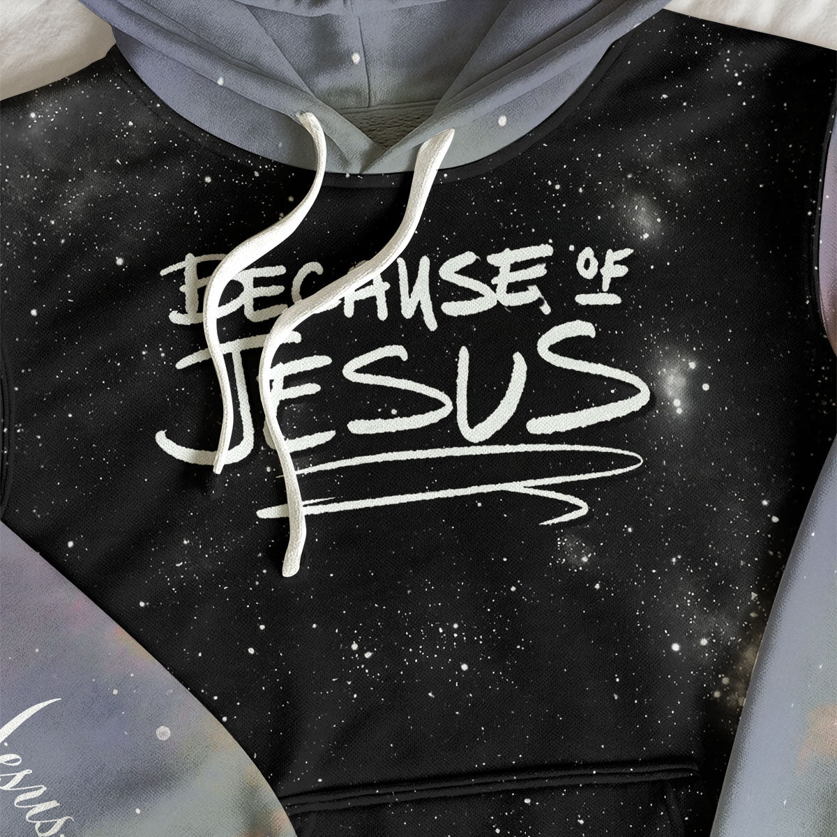 Because Of Jesus Hoodie