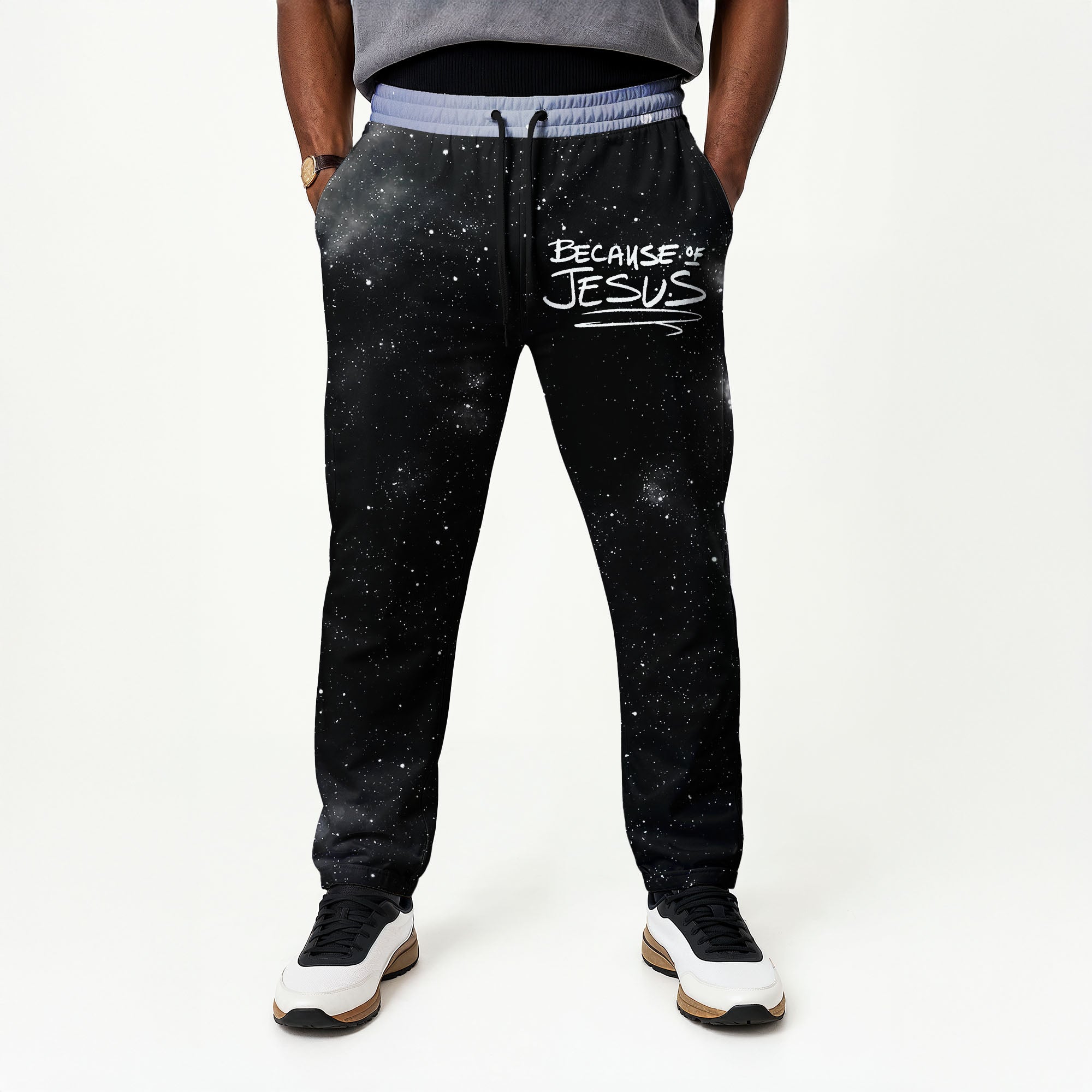 Because Of Jesus Joggers