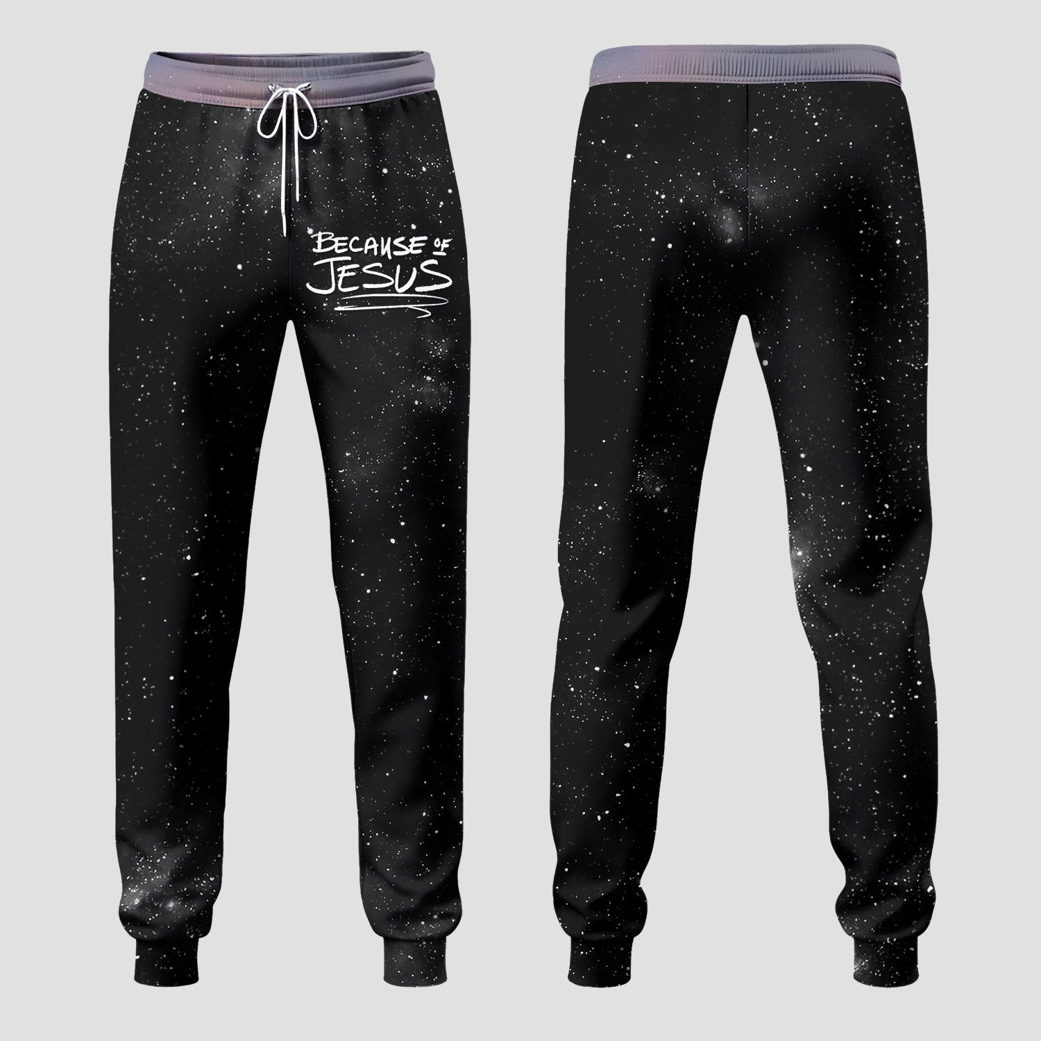 Because Of Jesus Joggers
