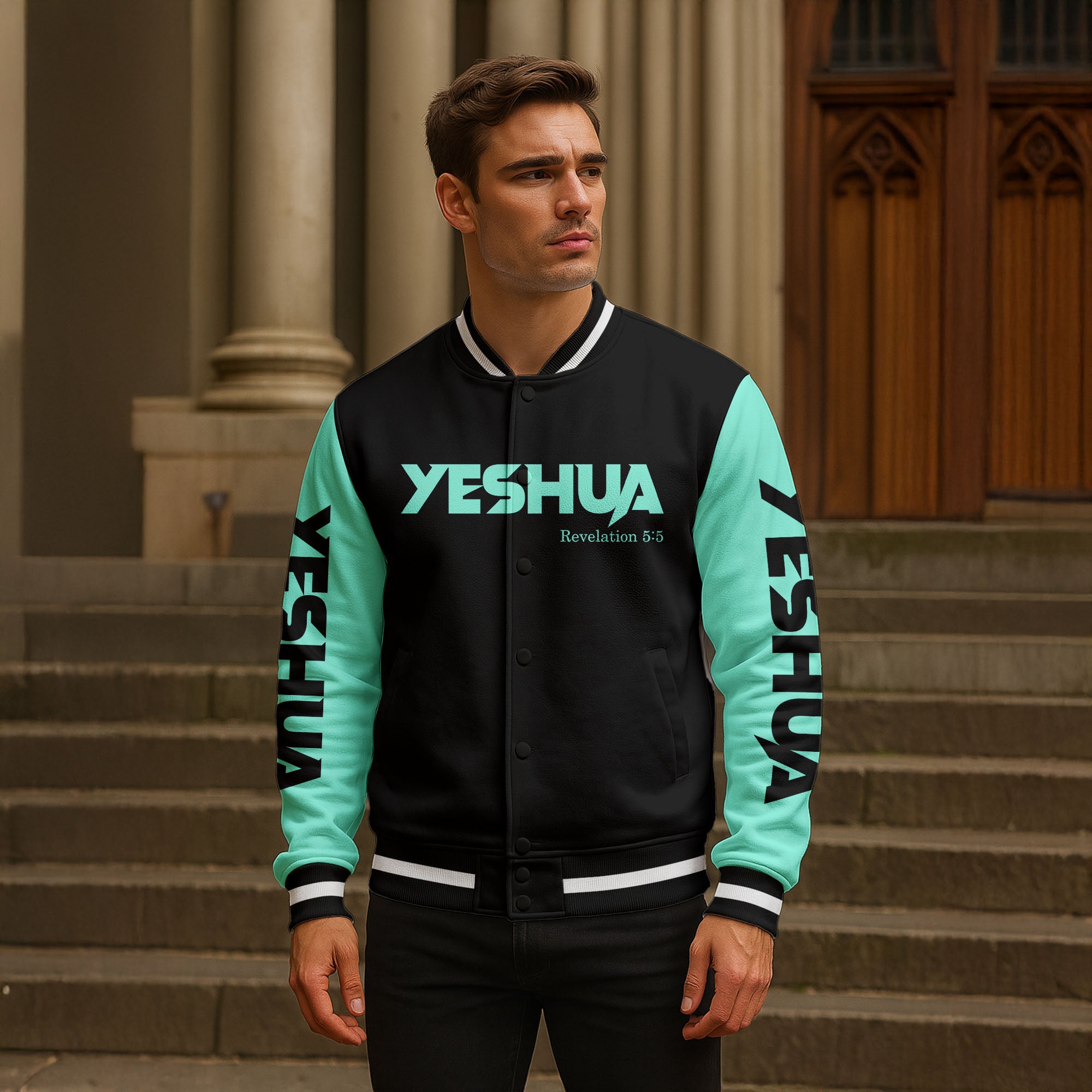 YESHUA Christian Baseball Jacket