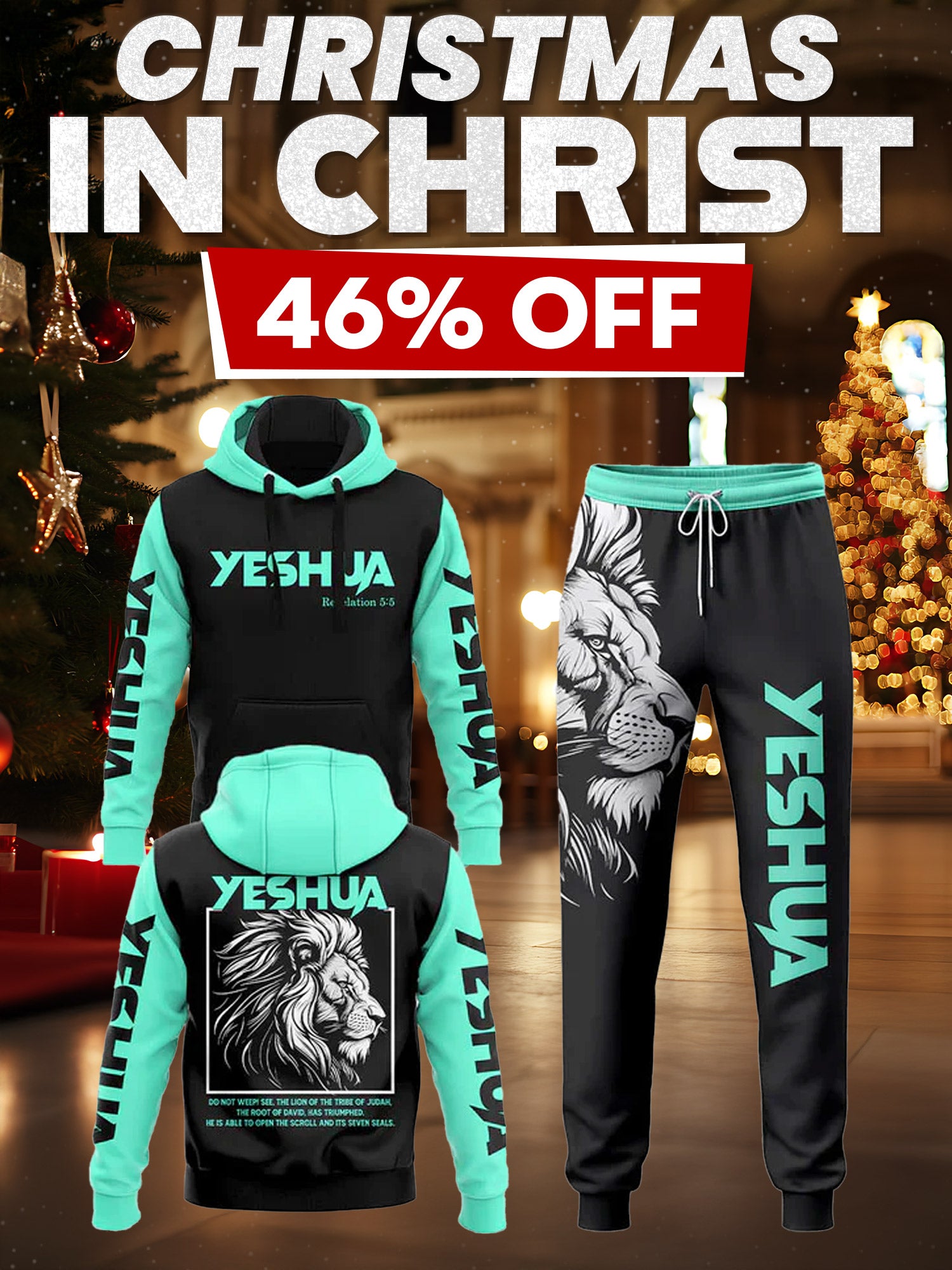 YESHUA Lion of Judah Hoodie & Jogger Set