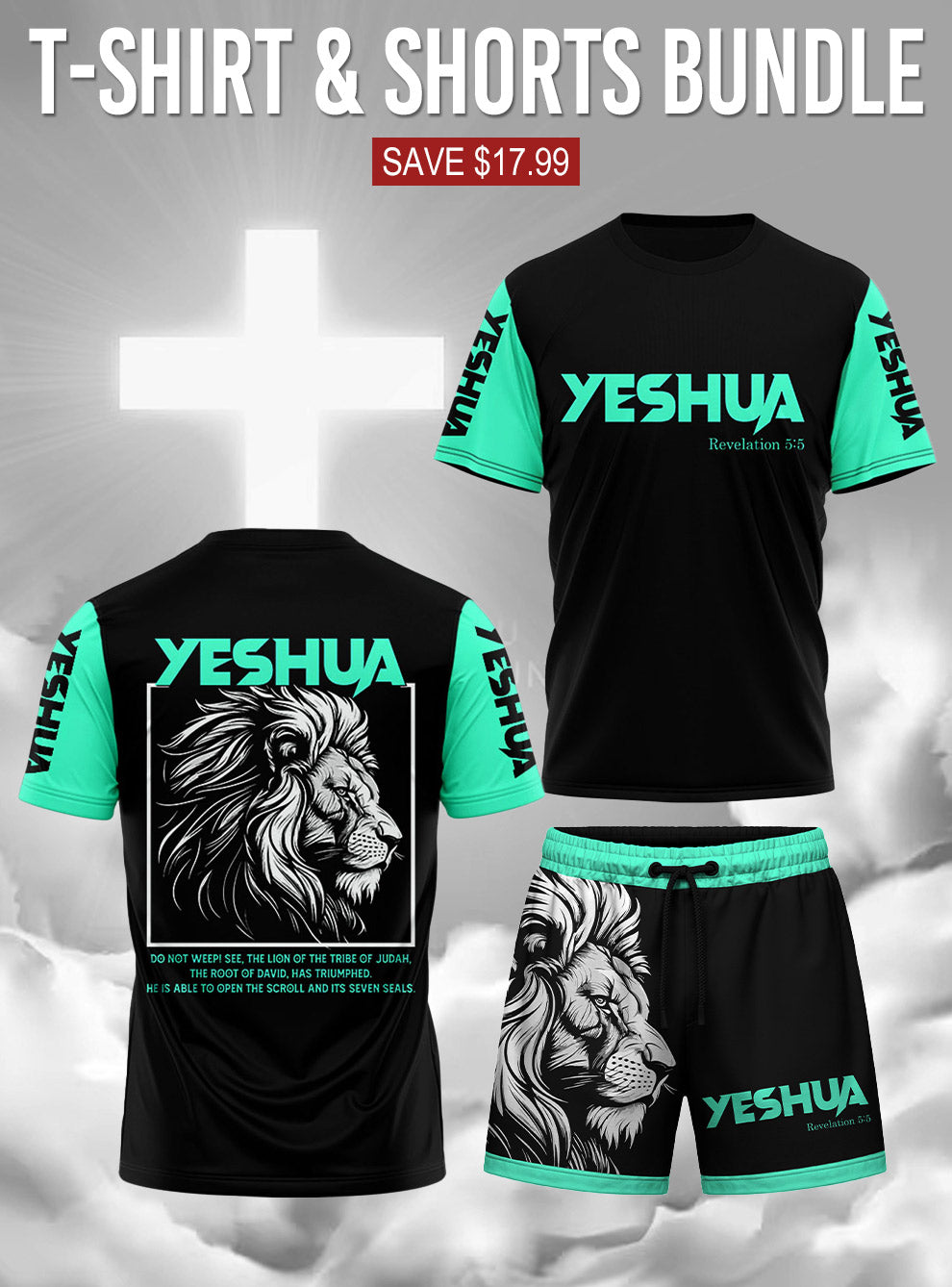 YESHUA Christian T-shirt & Shorts Set