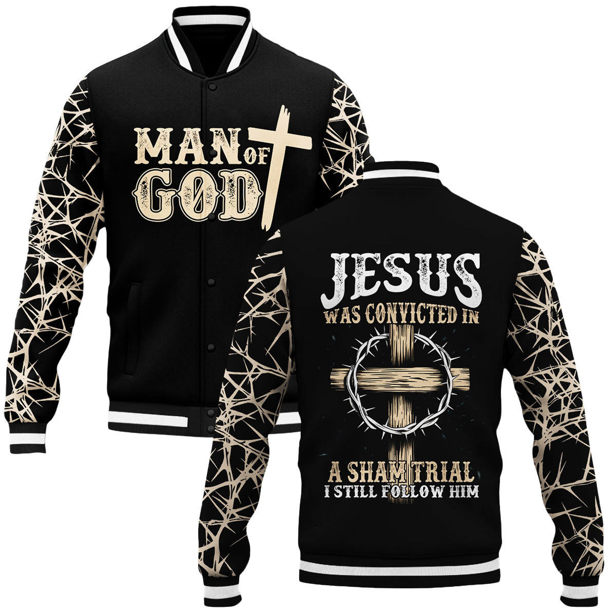 "Redeemed" Baseball Jacket