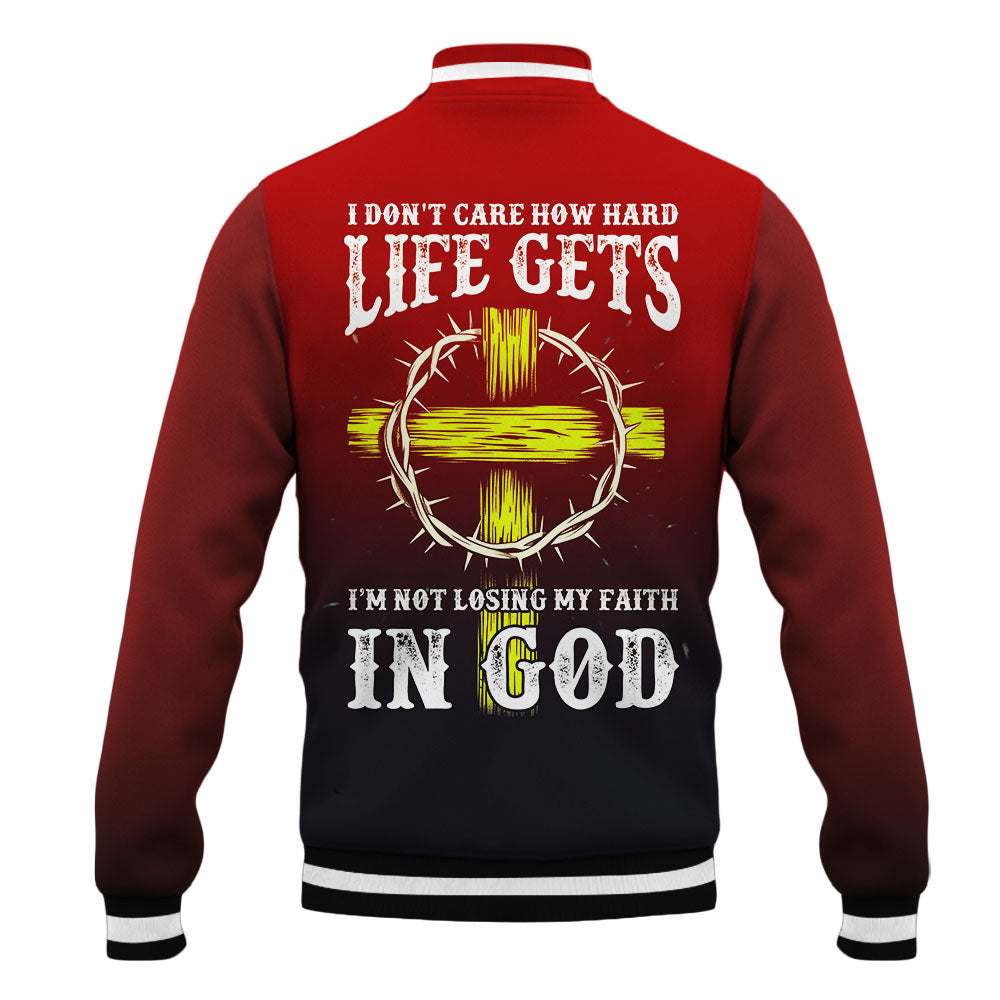 "Faithwalk" Baseball Jacket
