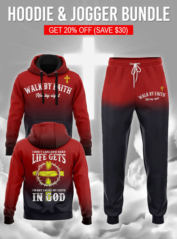 "Faithwalk" Hoodie & Jogger Set