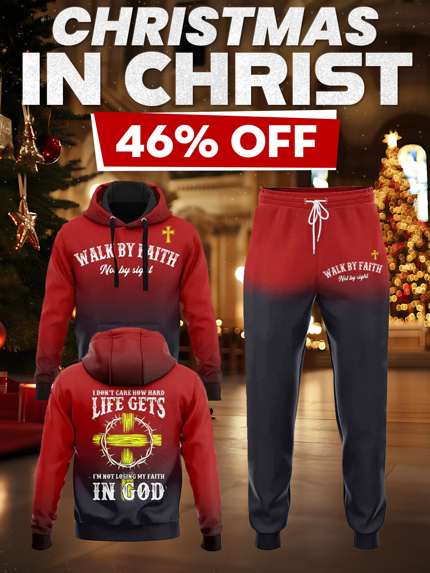 "Faithwalk" Hoodie & Jogger Set