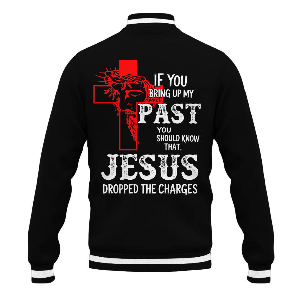 "Redemption" Black Baseball Jacket