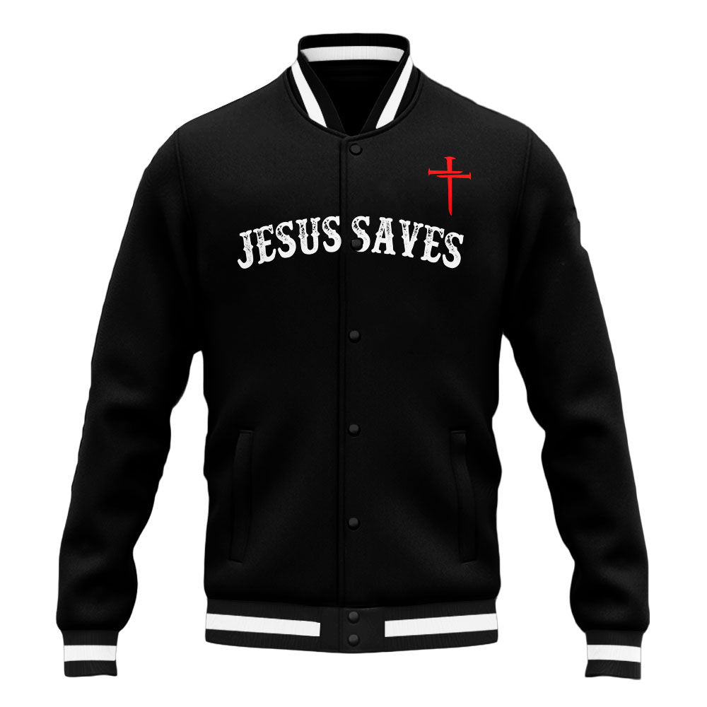 "Redemption" Black Baseball Jacket