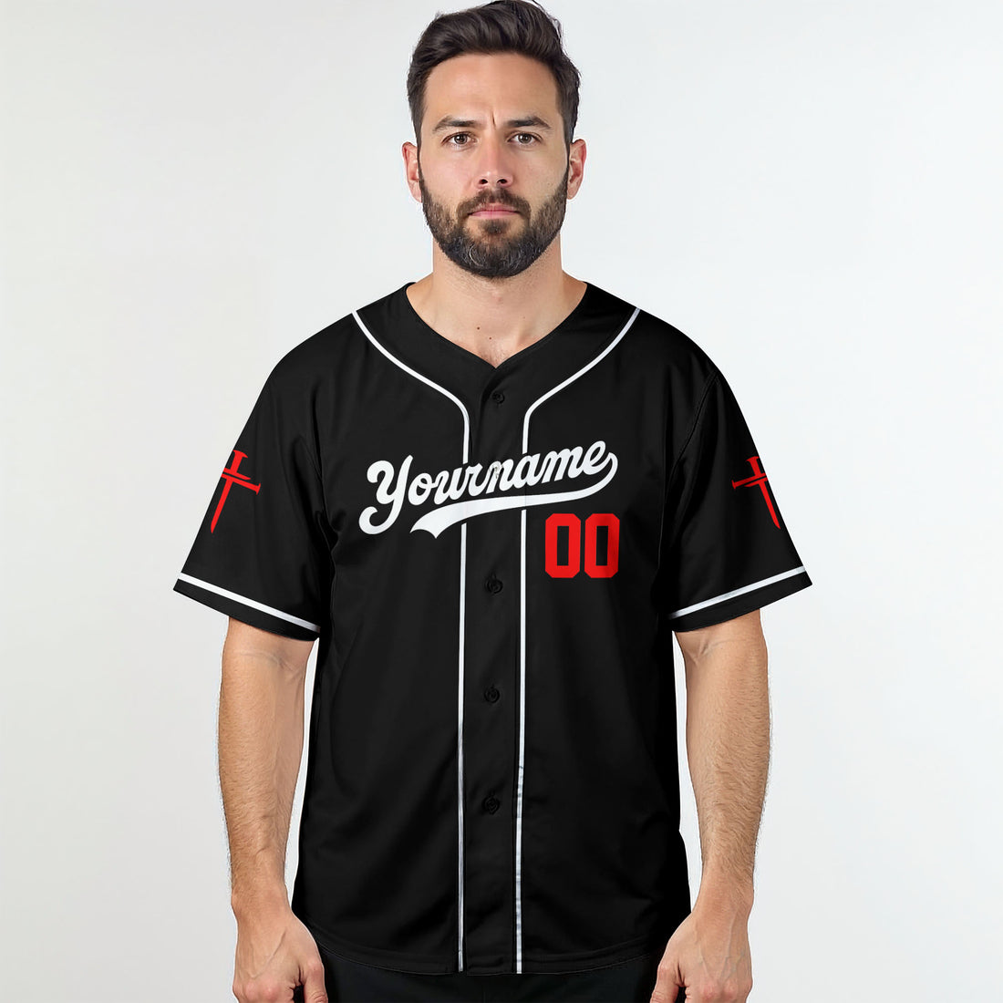 "Jesus Dropped The Charges" Baseball Jersey Personalized