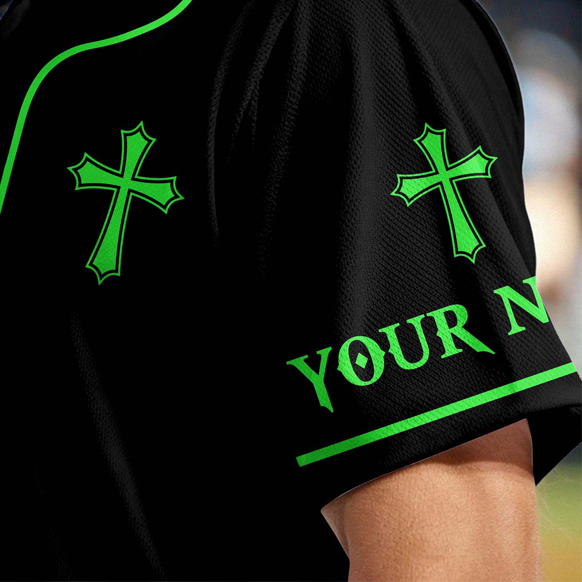 The Lord Is With You Mighty Warrior Custom Name Baseball Jersey