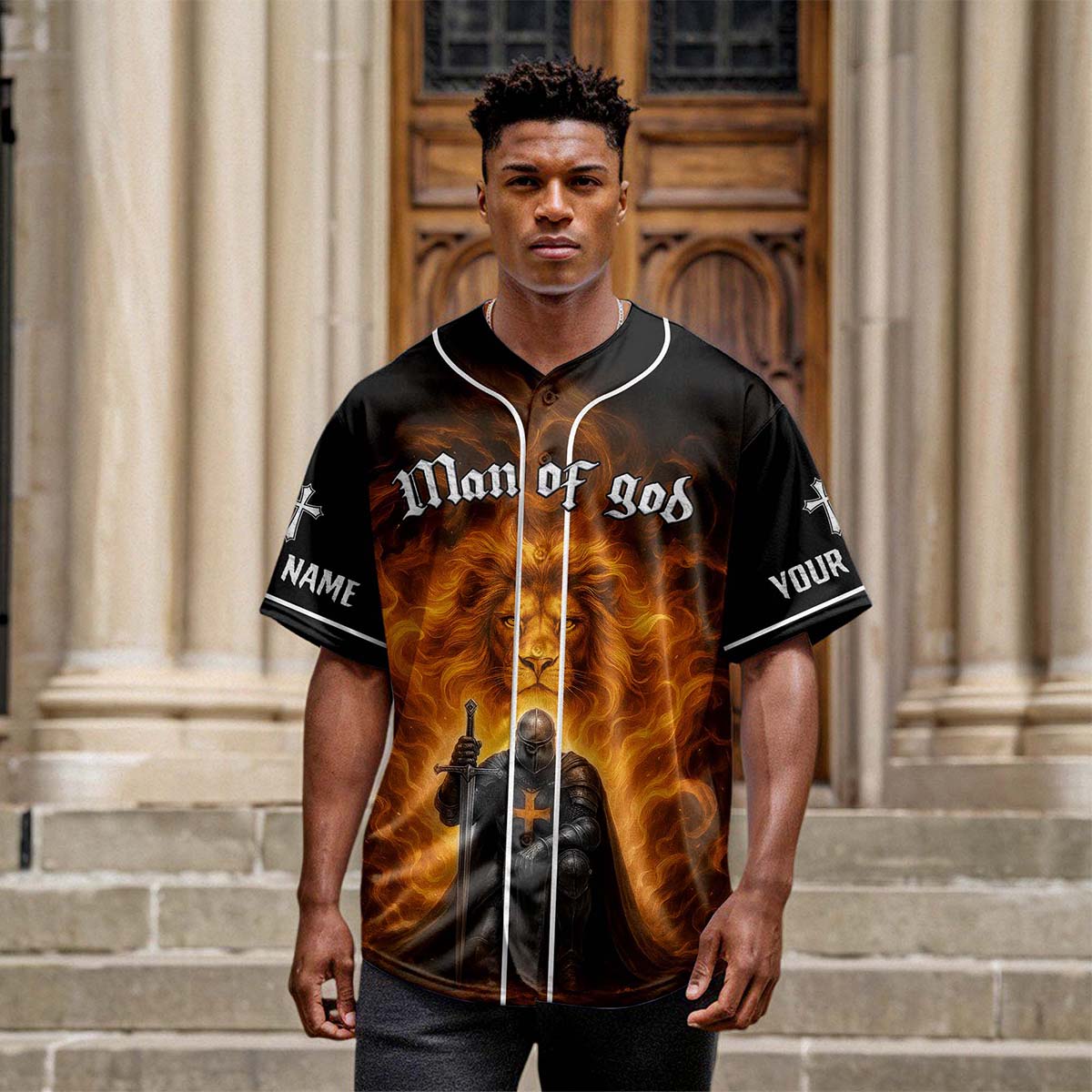 The Giant In Front Of You Custom Name Baseball Jersey