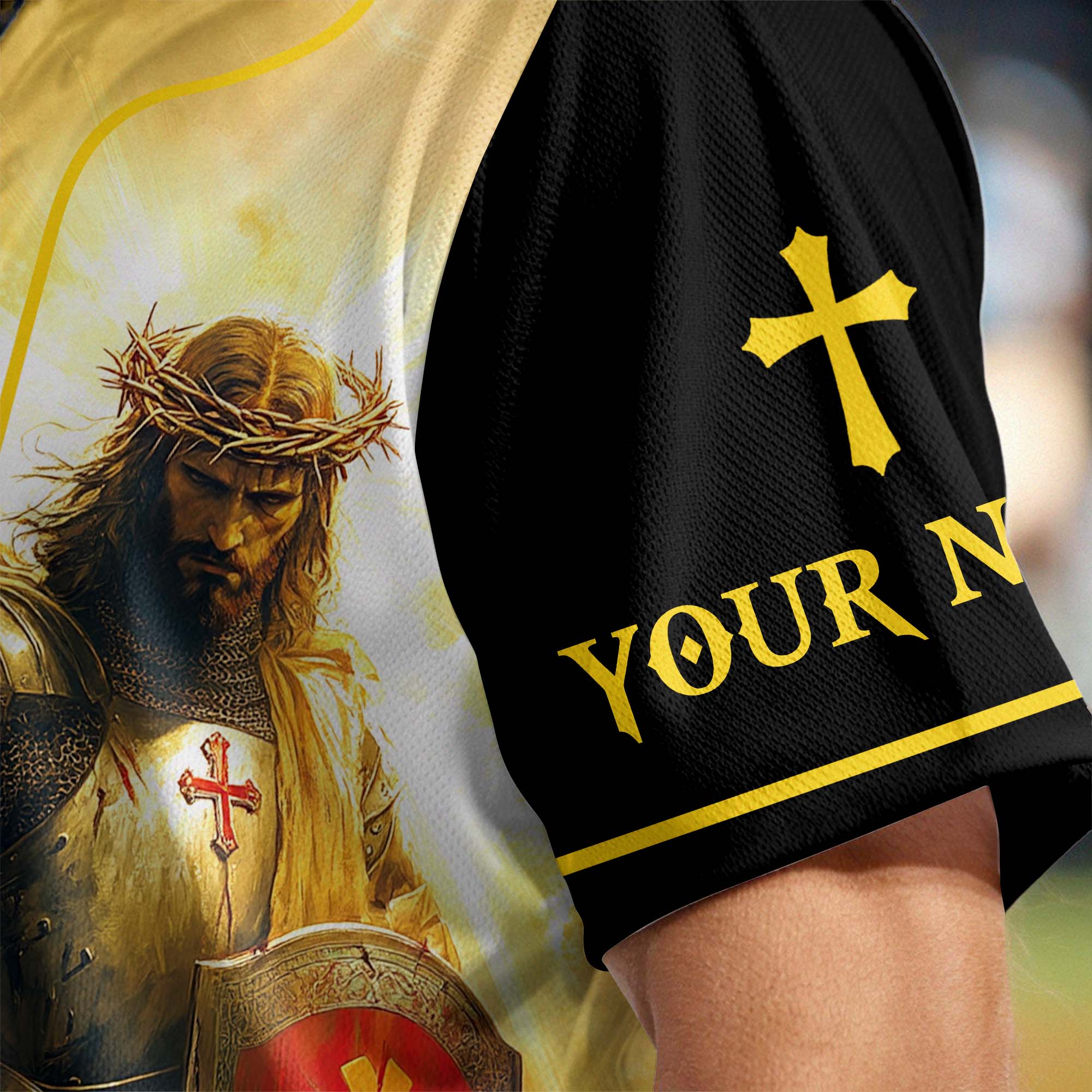 The Lord Is With You Mighty Warrior Custom Name Baseball Jersey
