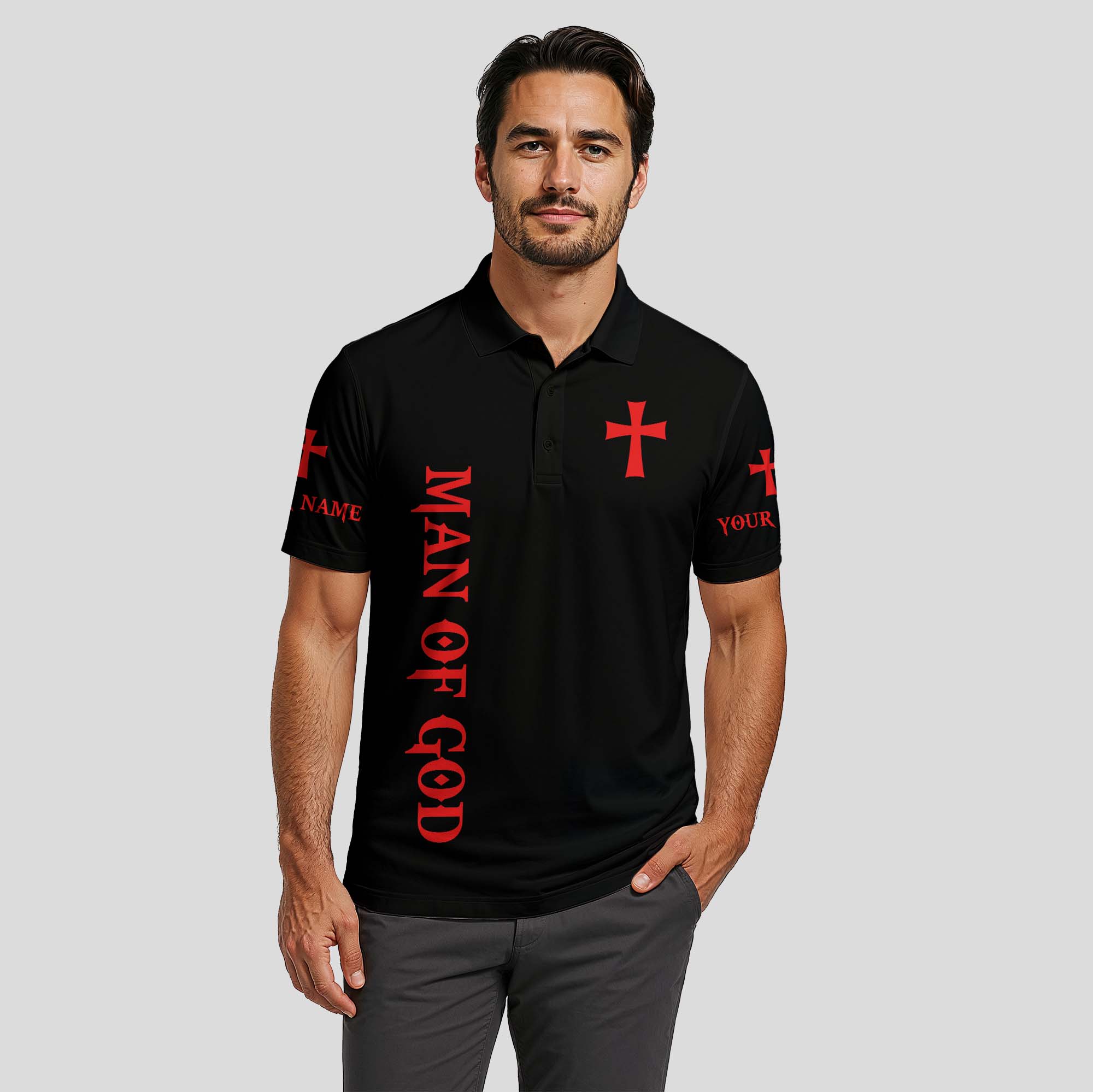A Warrior Of Christ Polo Shirt