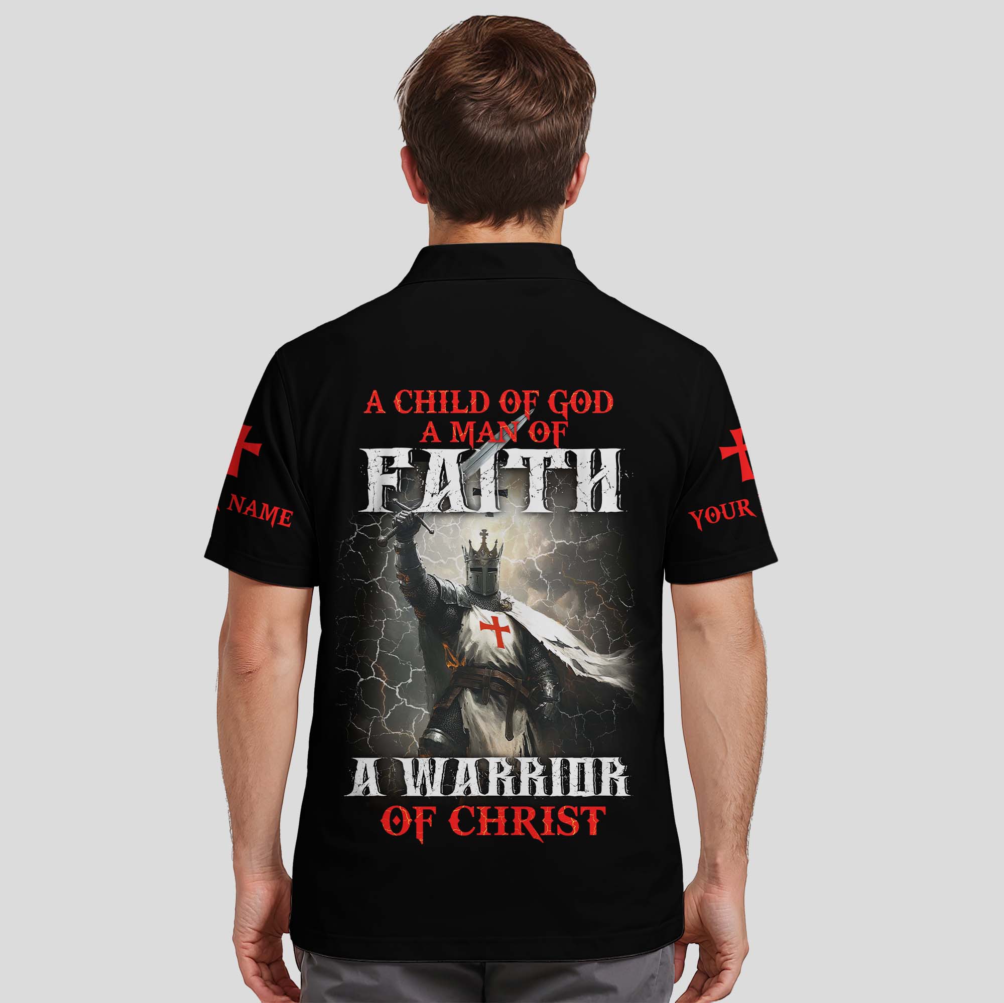 A Warrior Of Christ Polo Shirt