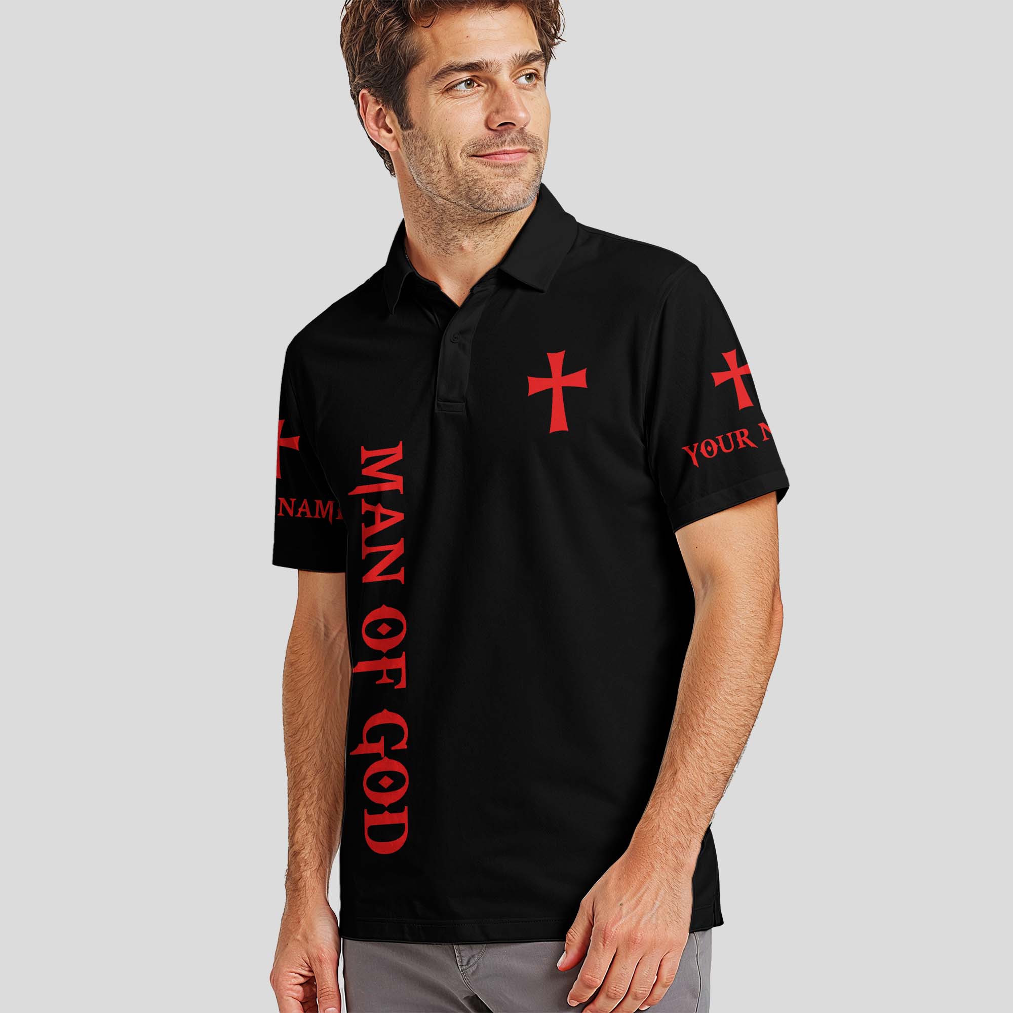 A Warrior Of Christ Polo Shirt